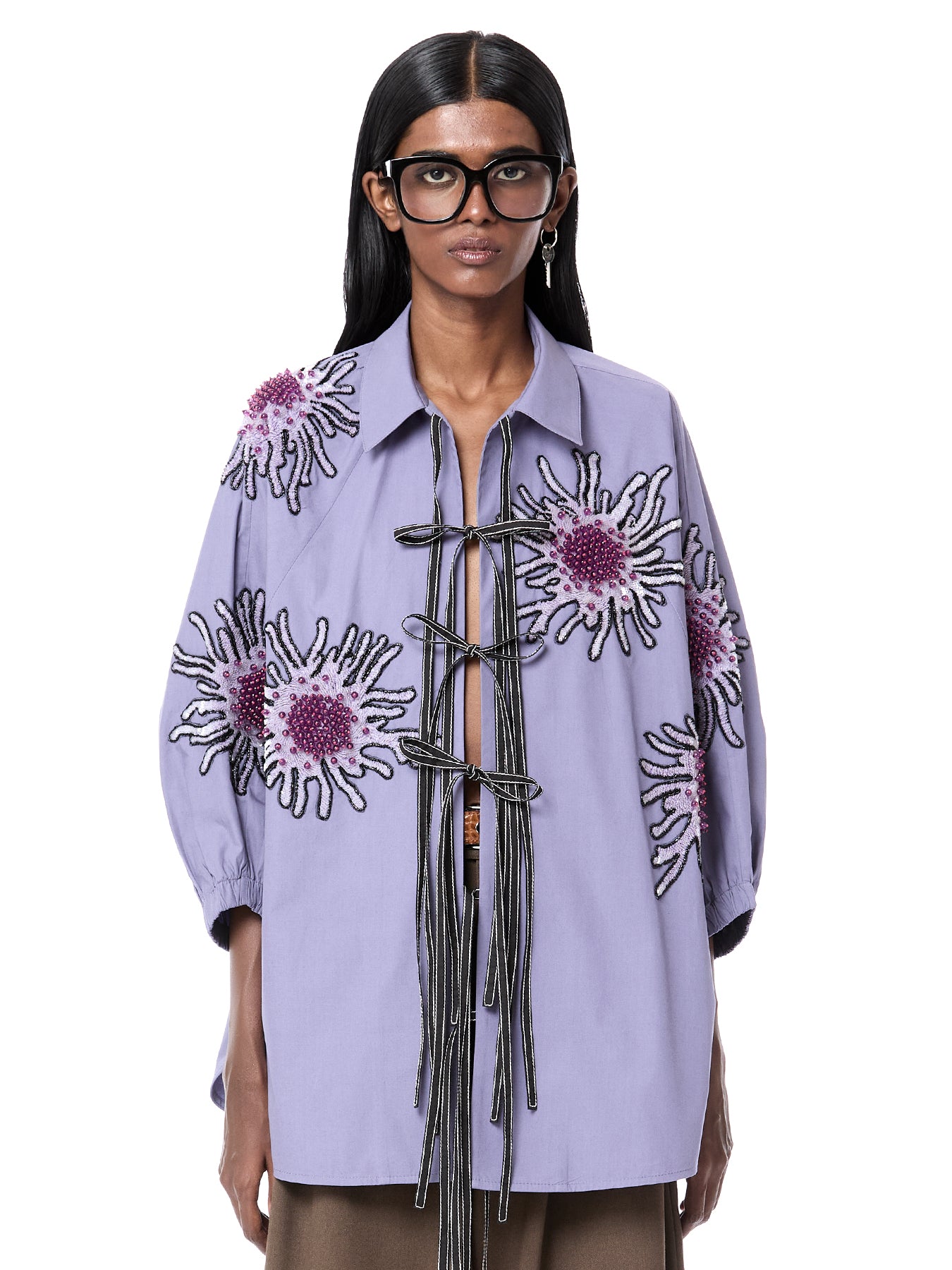 Handcrafted Luminous Batwing Shirt