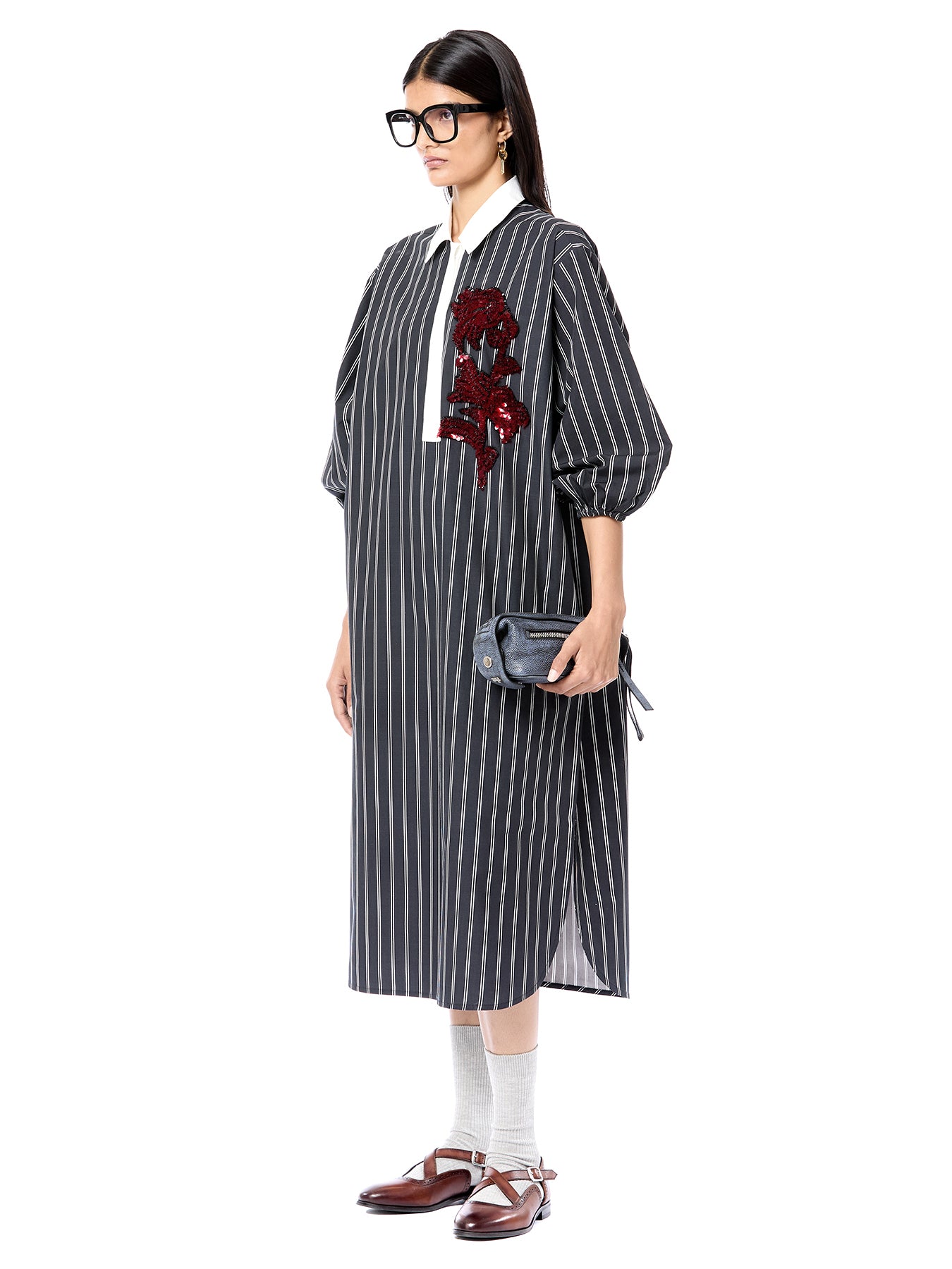 Striper Stem Shirt Dress