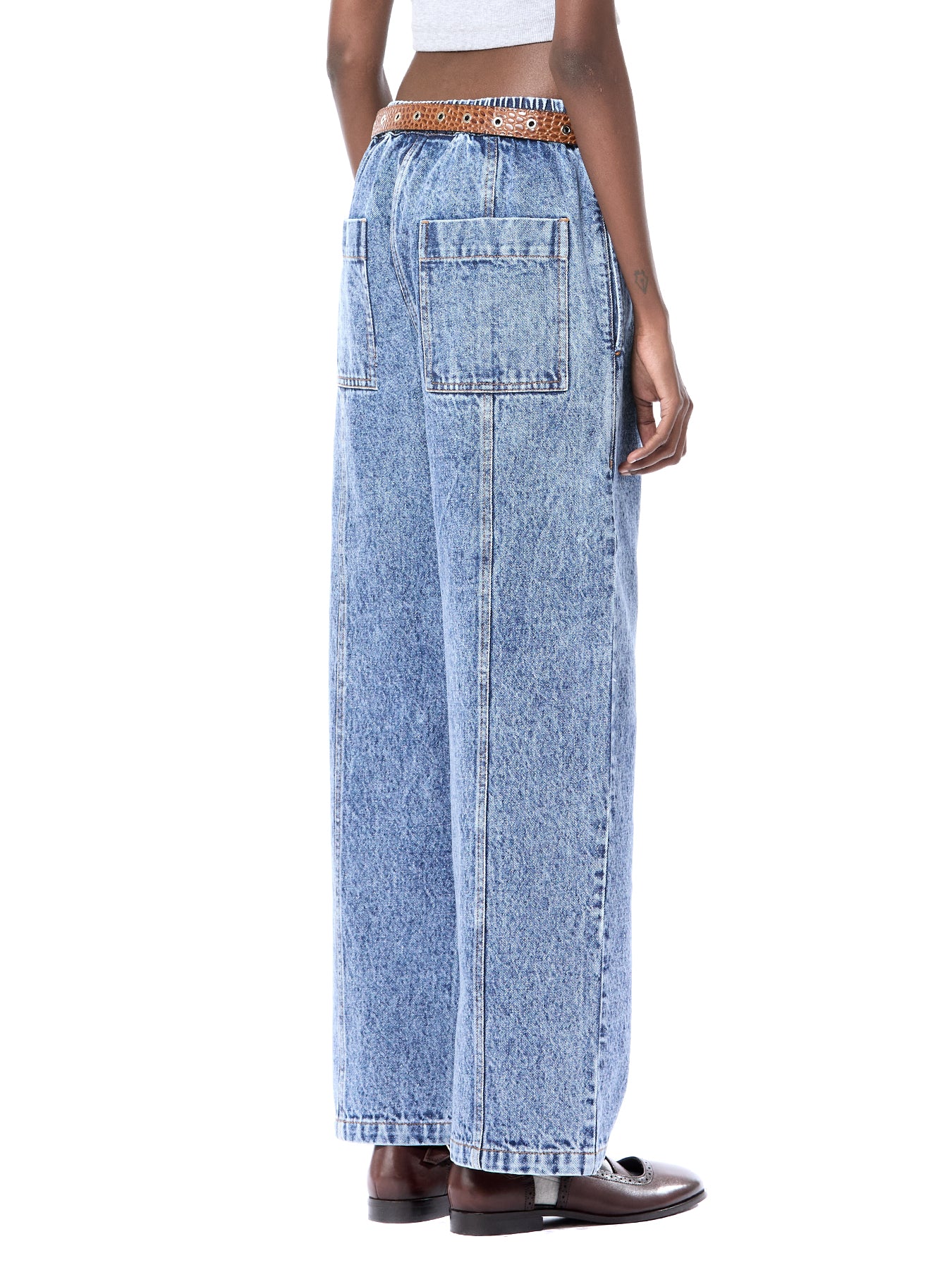 Wide Leg Paneled Jeans