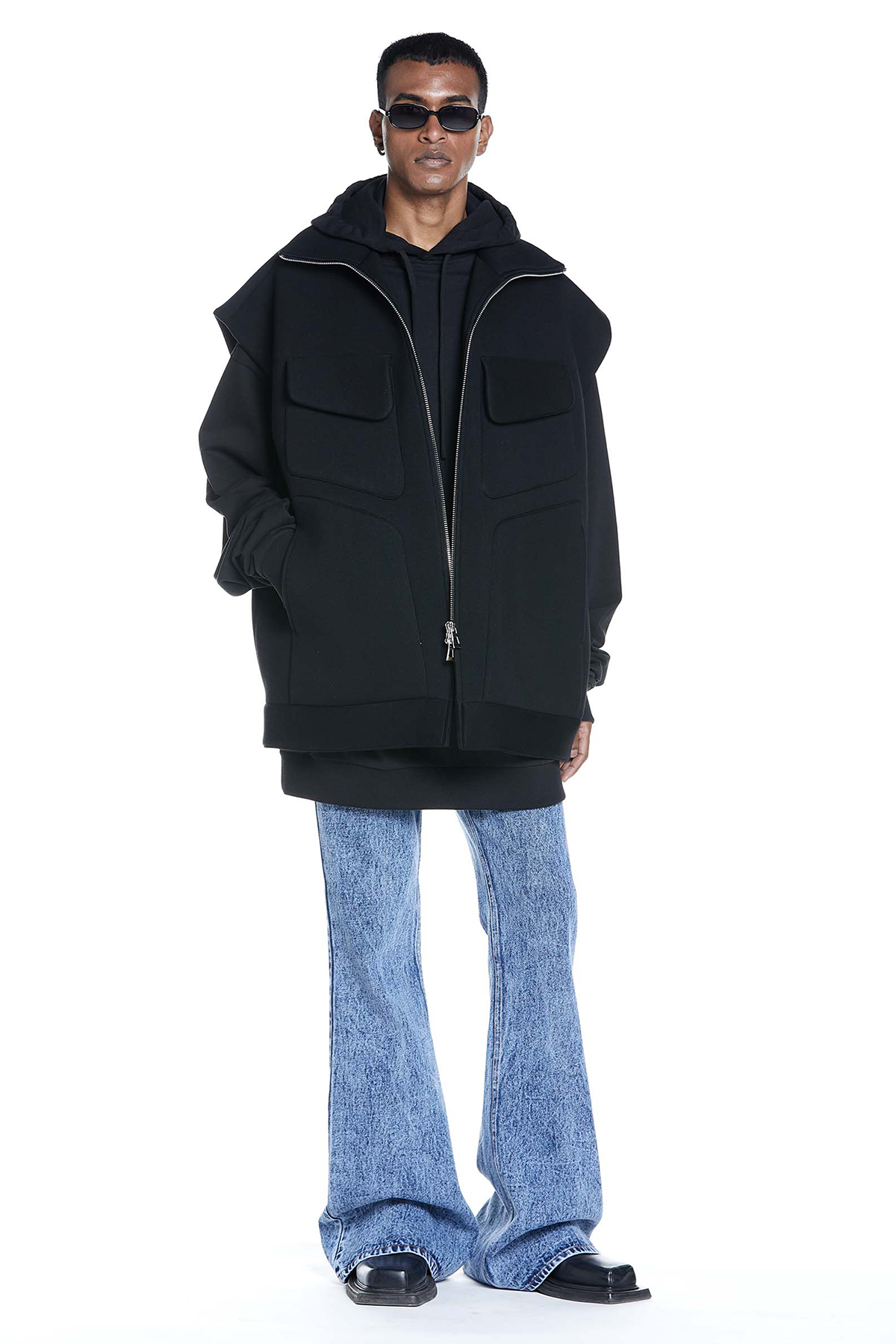OVERSIZED BONDED GILET