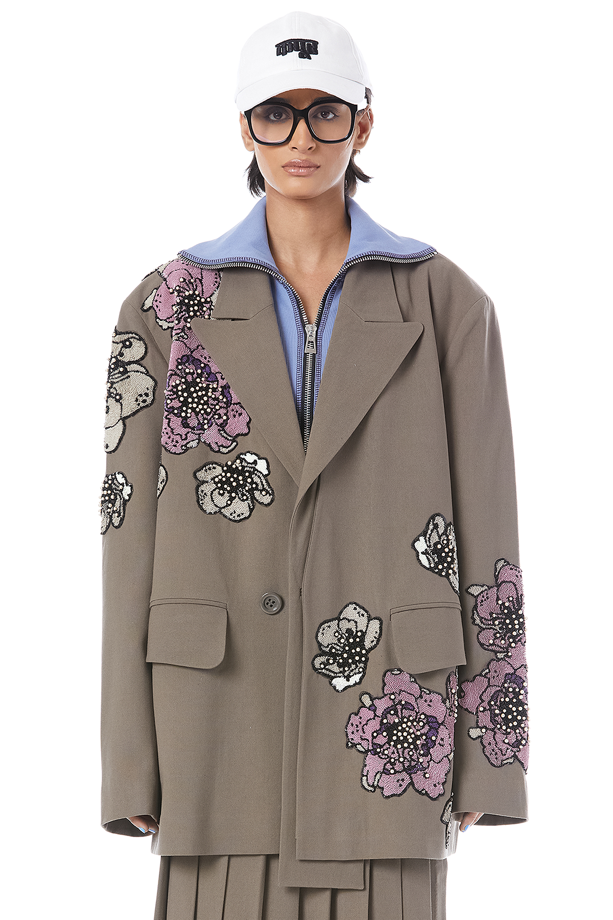 FLORA HAND EMBROIDERED BLAZER