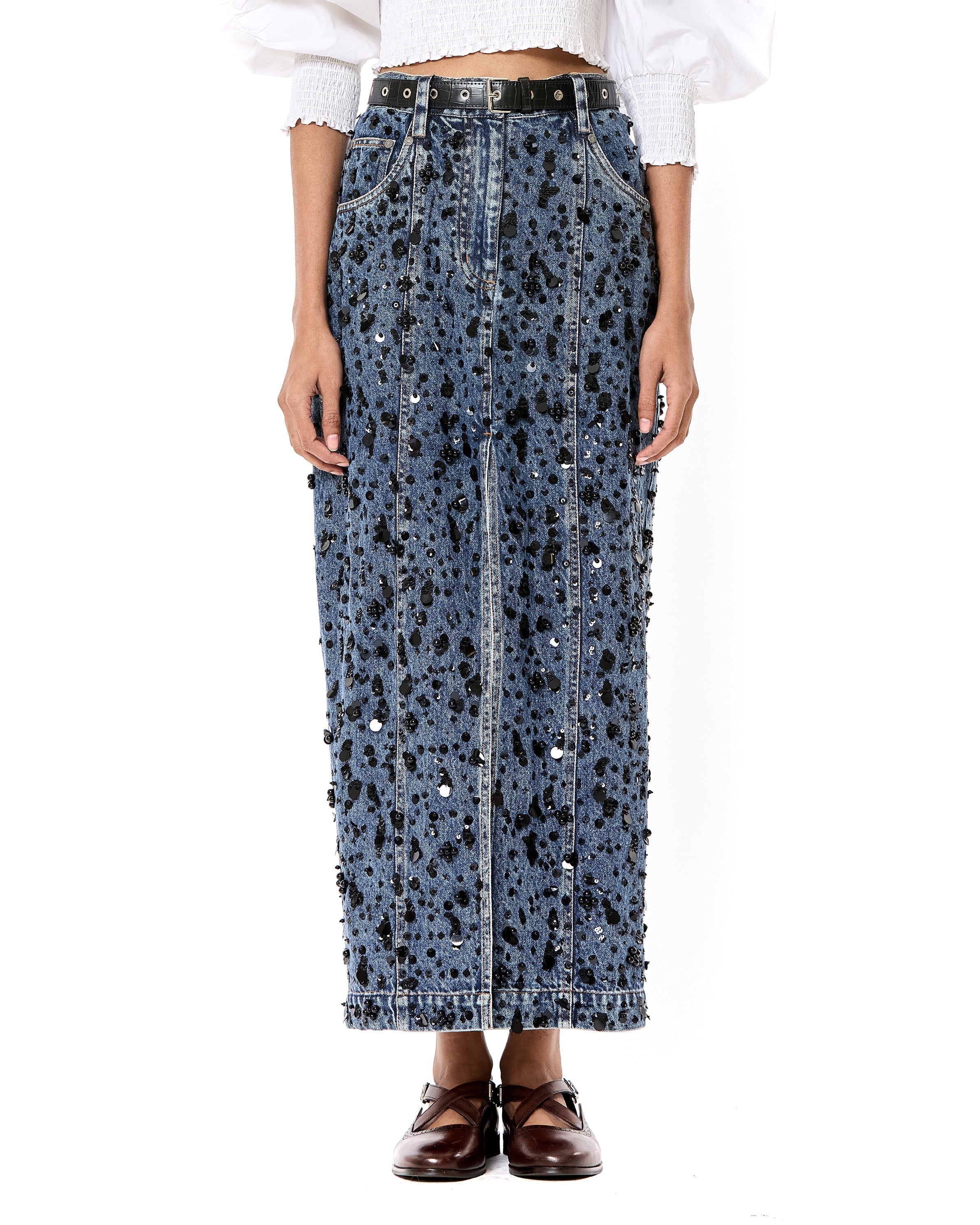 Handcrafted Slit Skirt