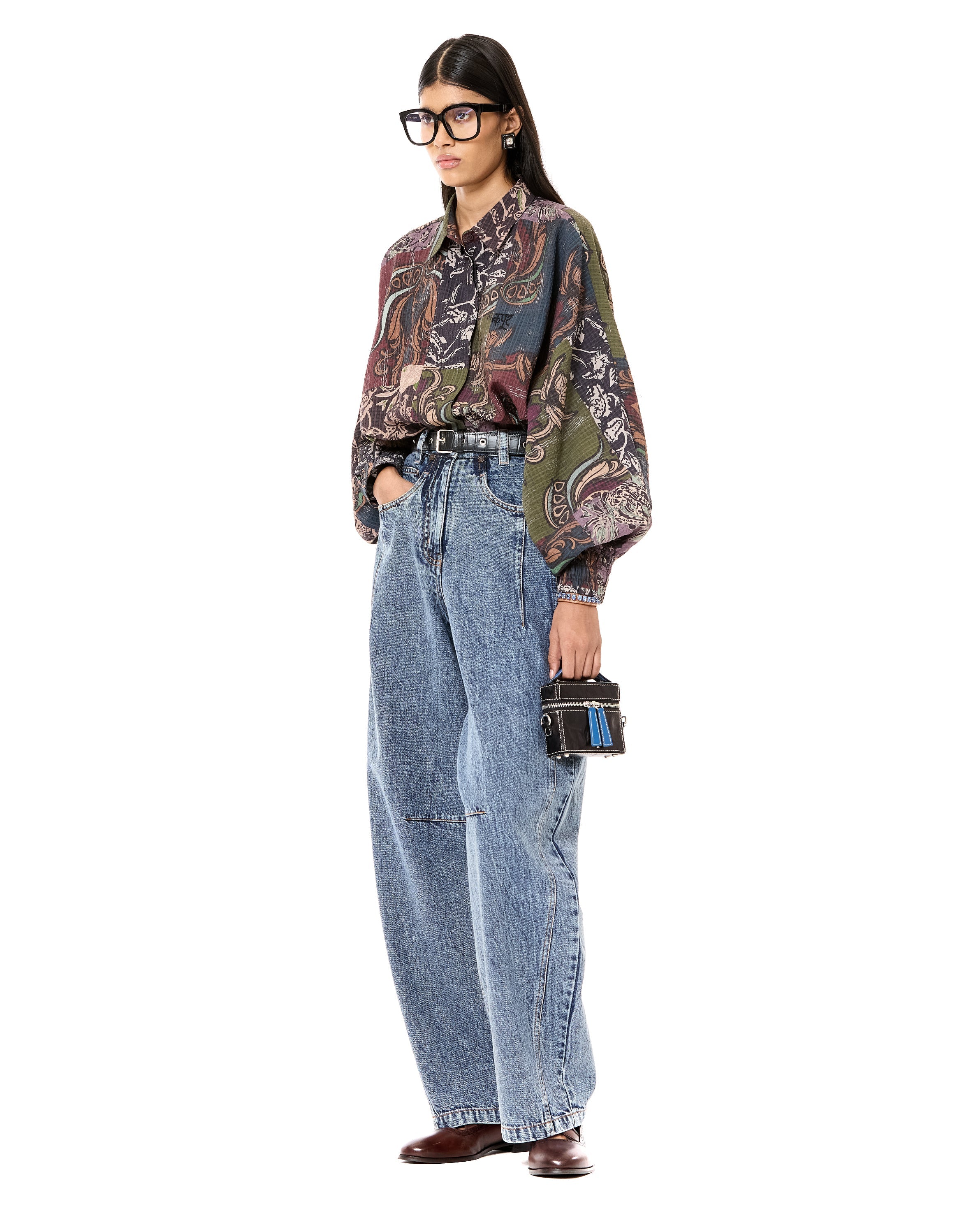 Multi Print Batwing Shirt