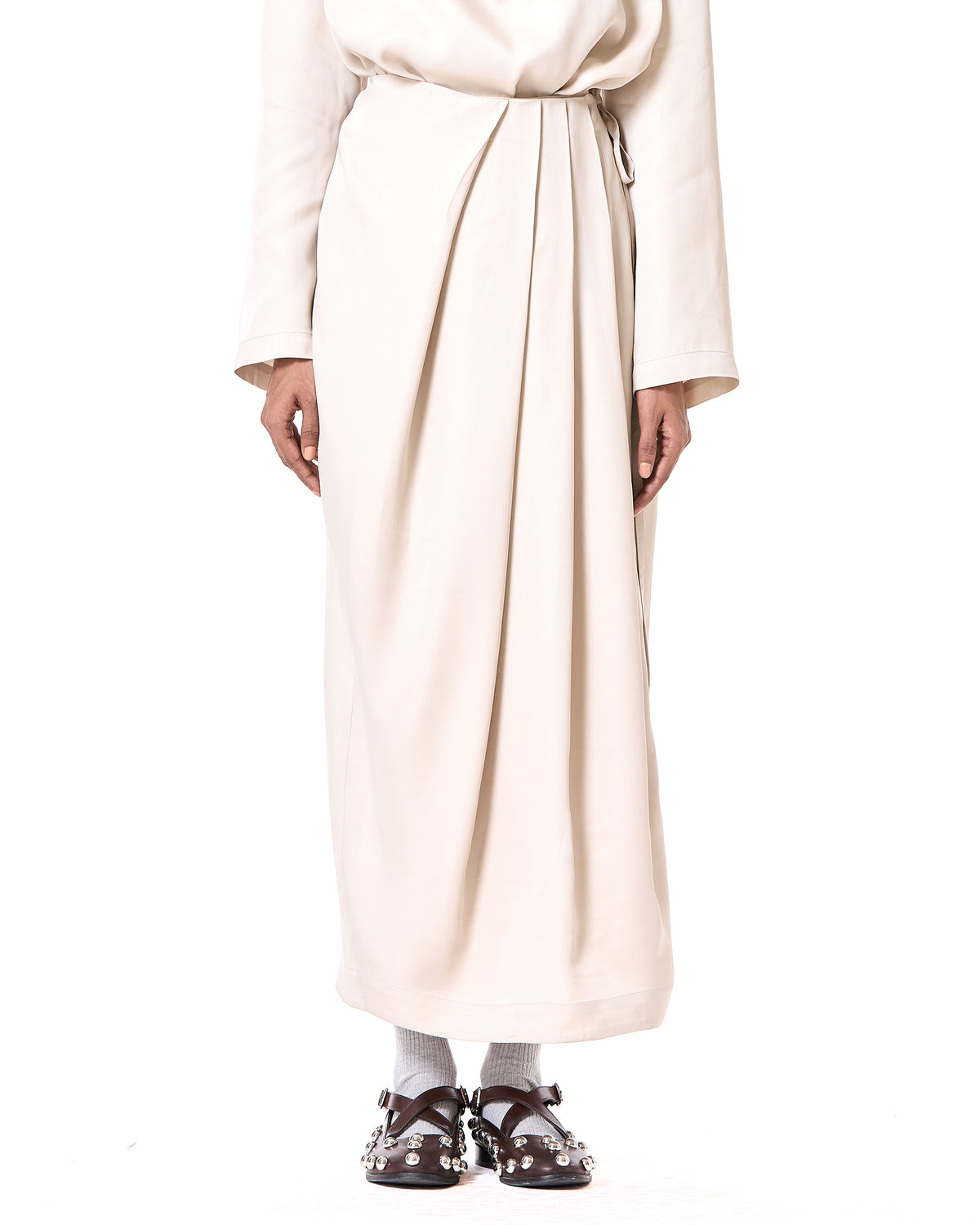 Satin Wrap Skirt