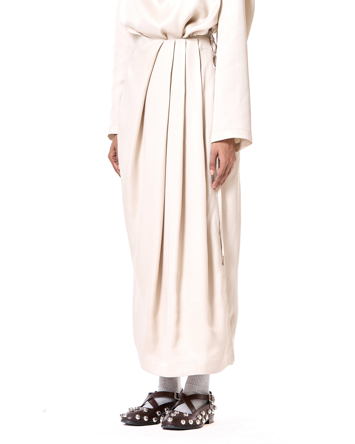 Satin Wrap Skirt