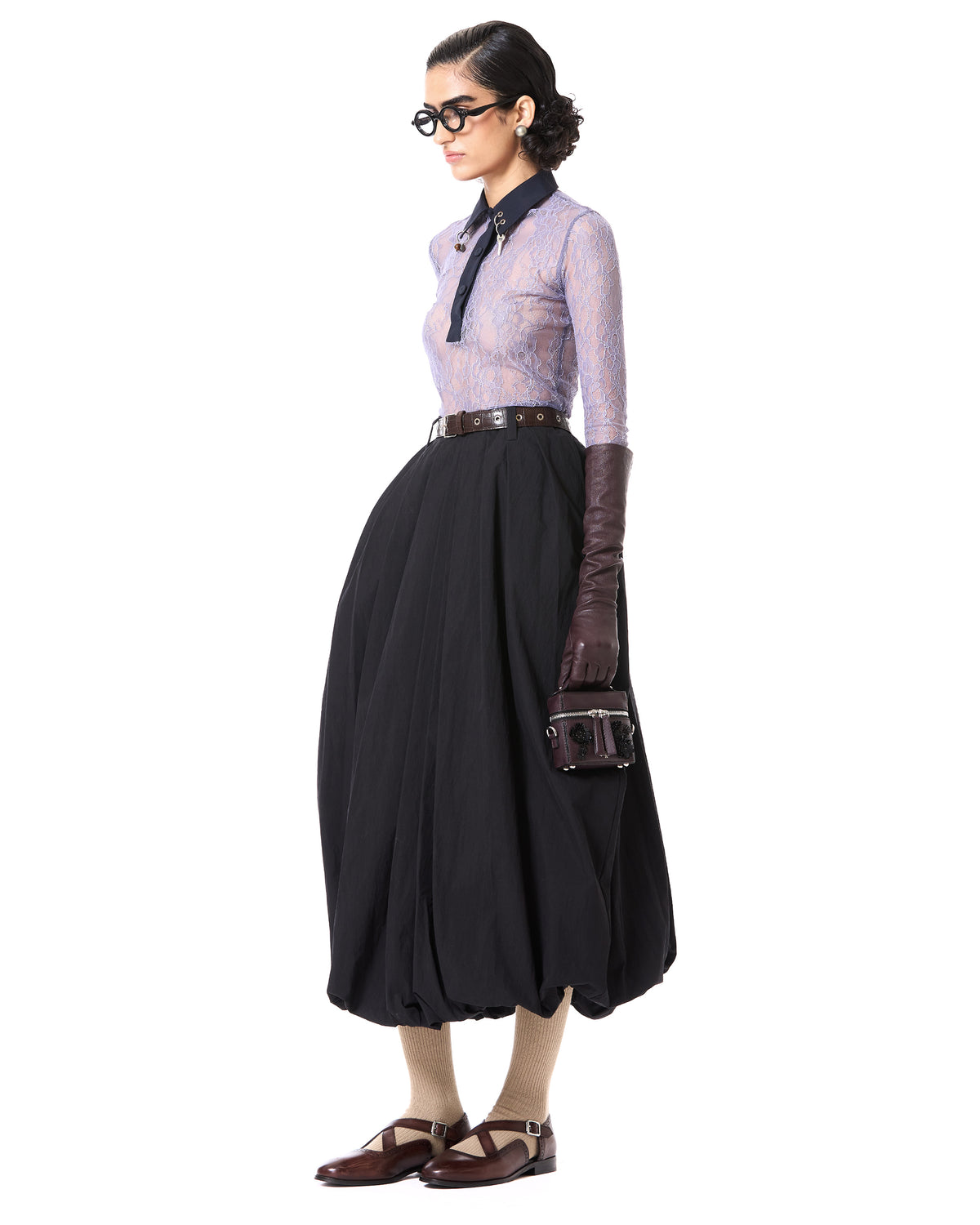 Balloon Midi Skirt