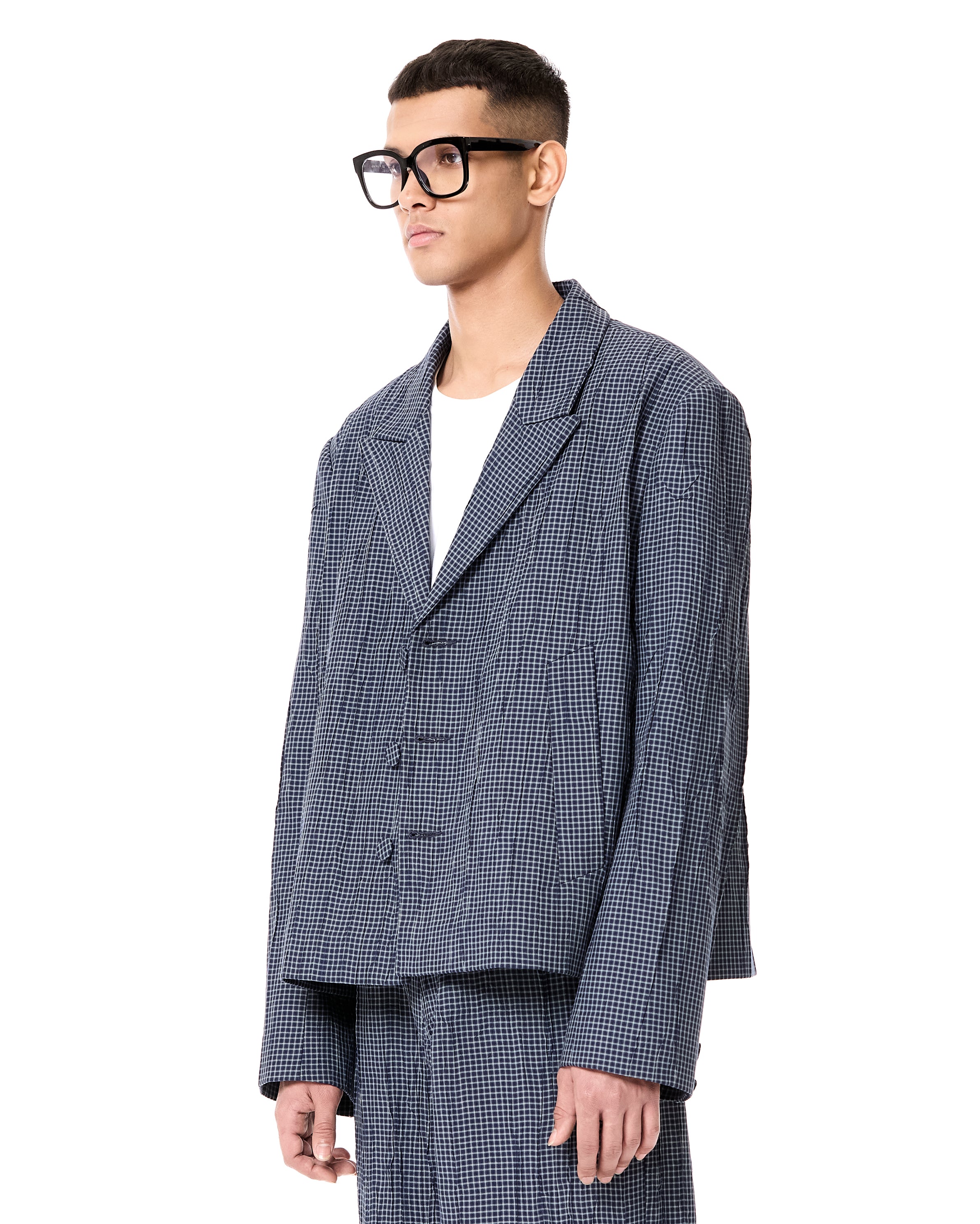 Pierced Short Sleeve Blazer