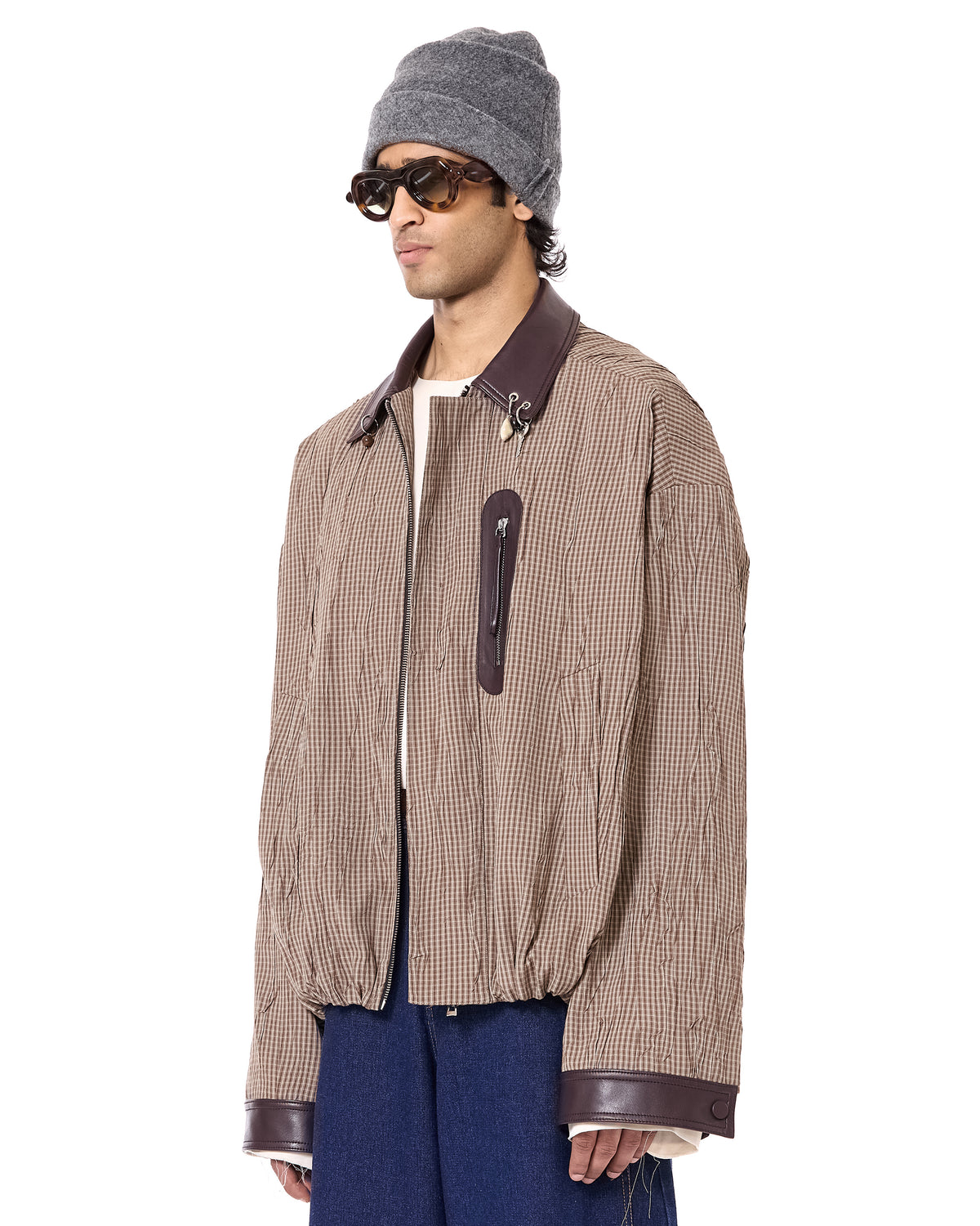 Pierced Bomber Jacket