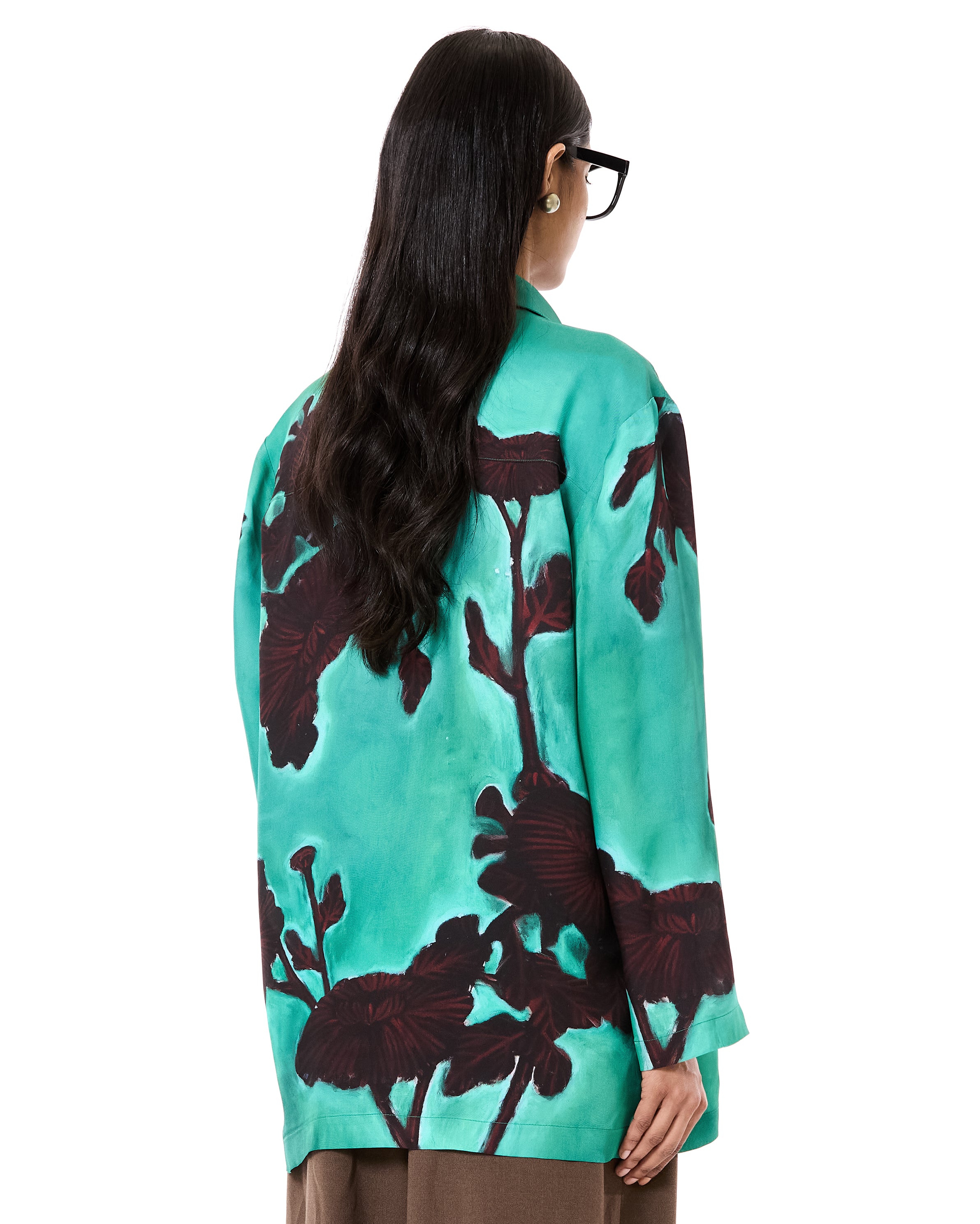Engineered Print Pajama Shirt
