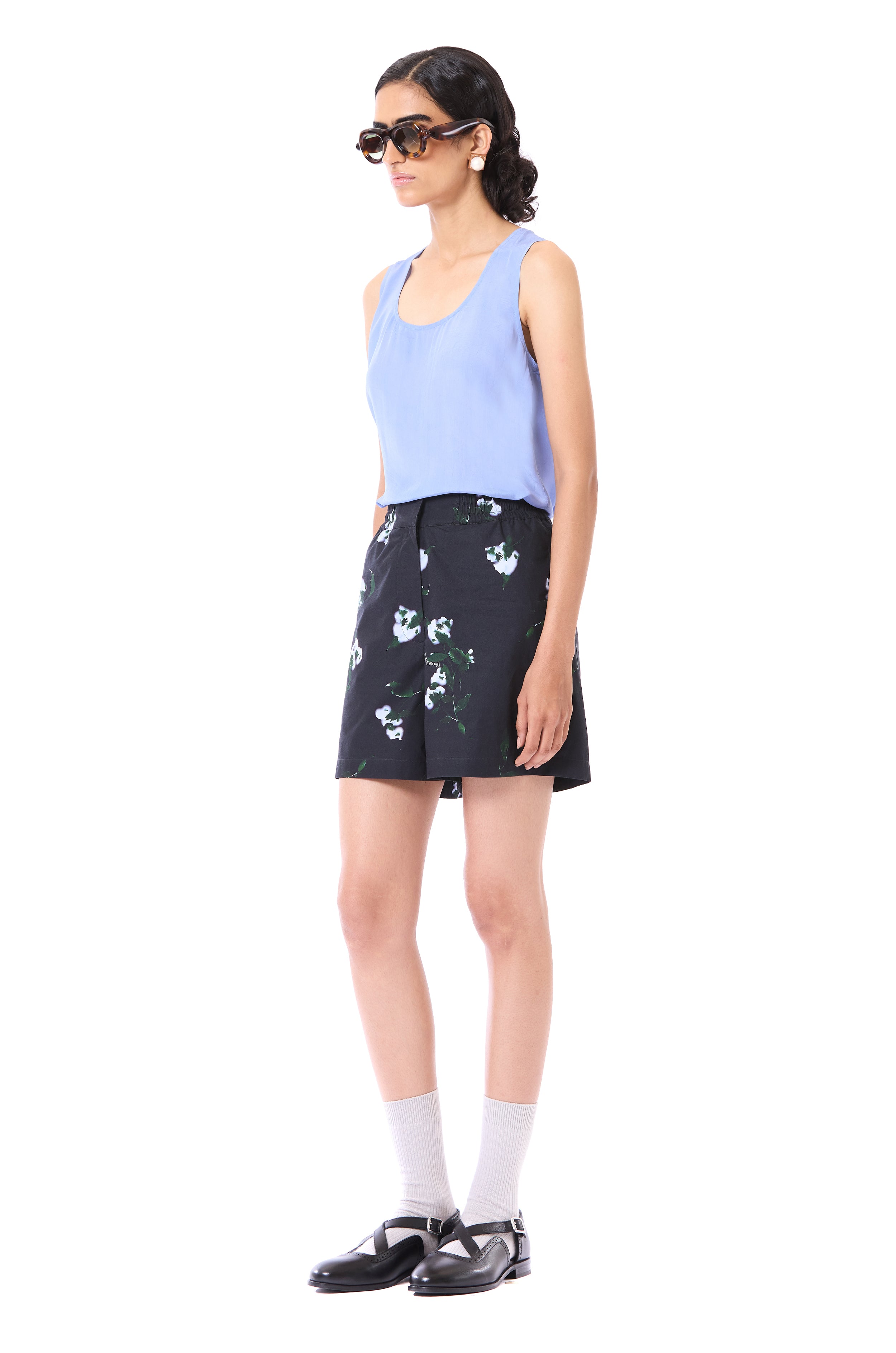 Printed Laced Polo Co-ord Set