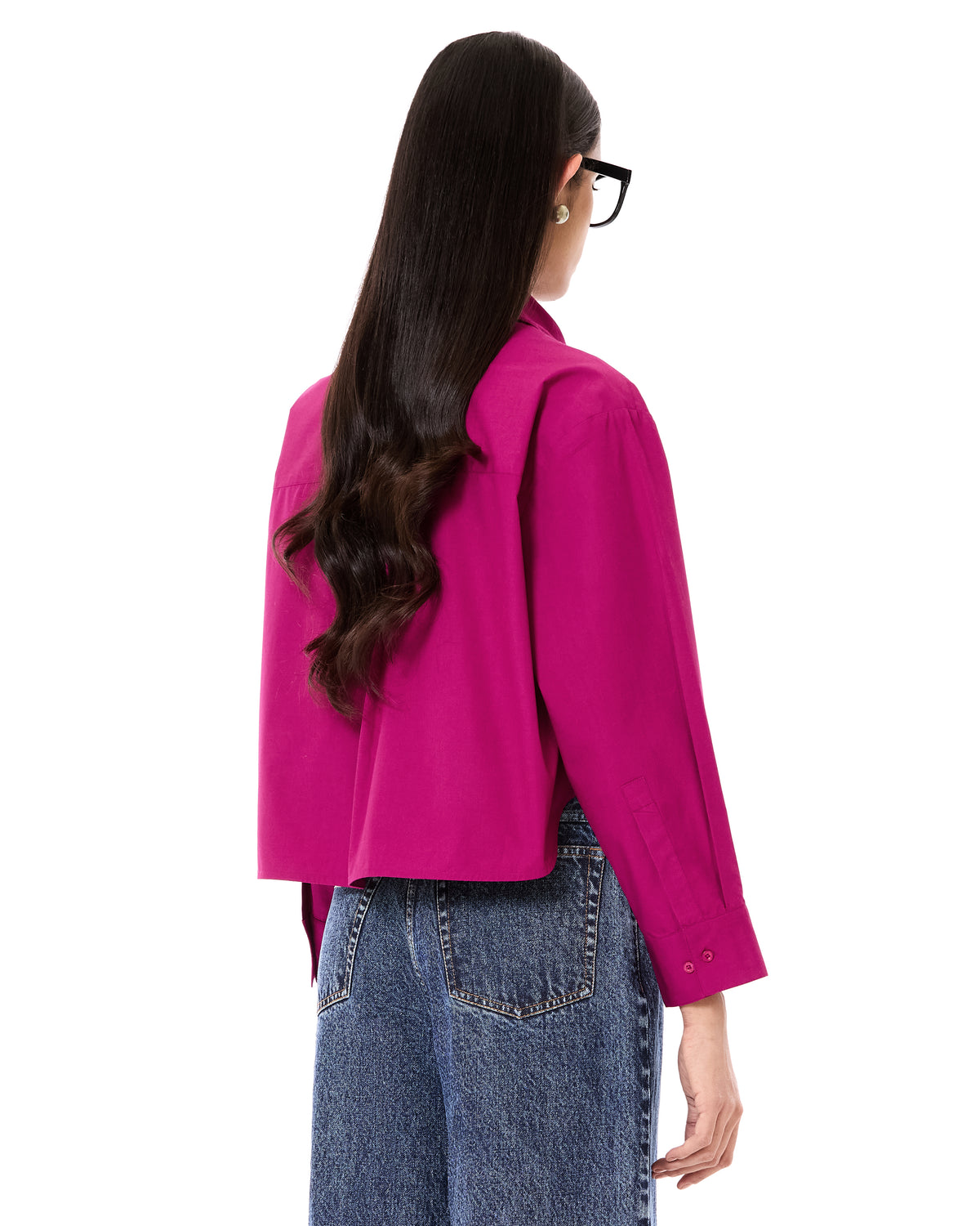Oversized Cropped Shirt