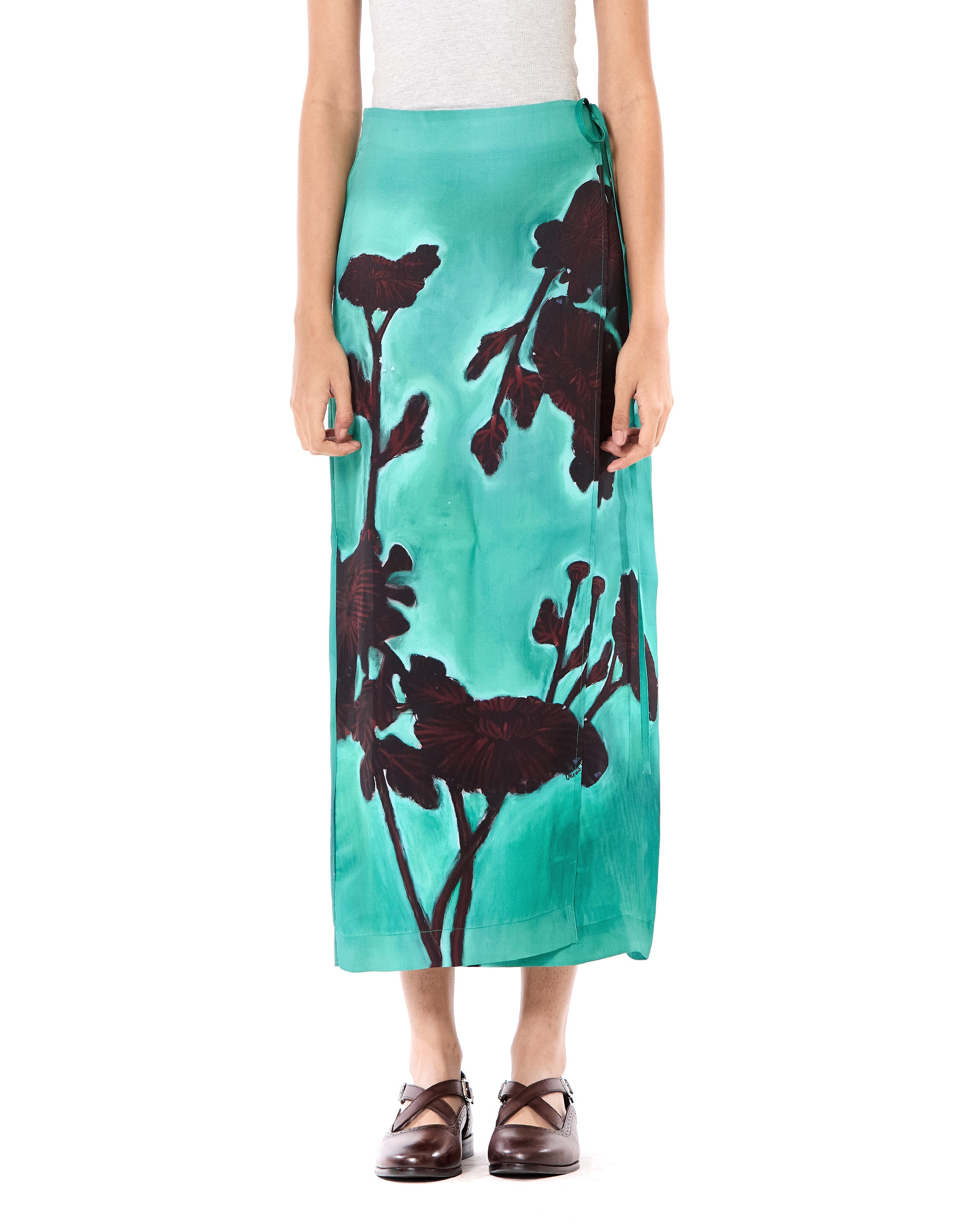Engineered Wrap Skirt