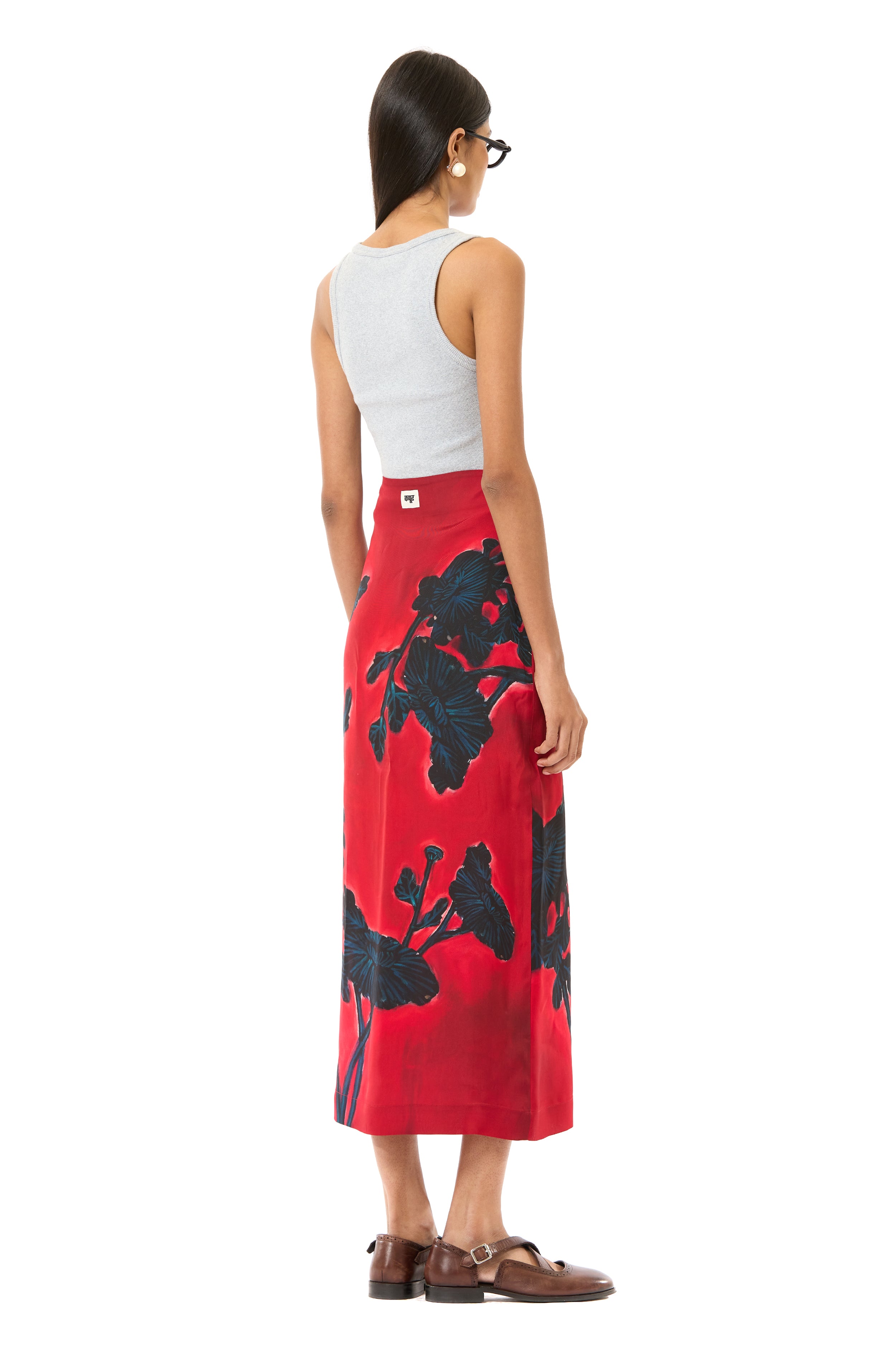 Engineered Wrap Skirt