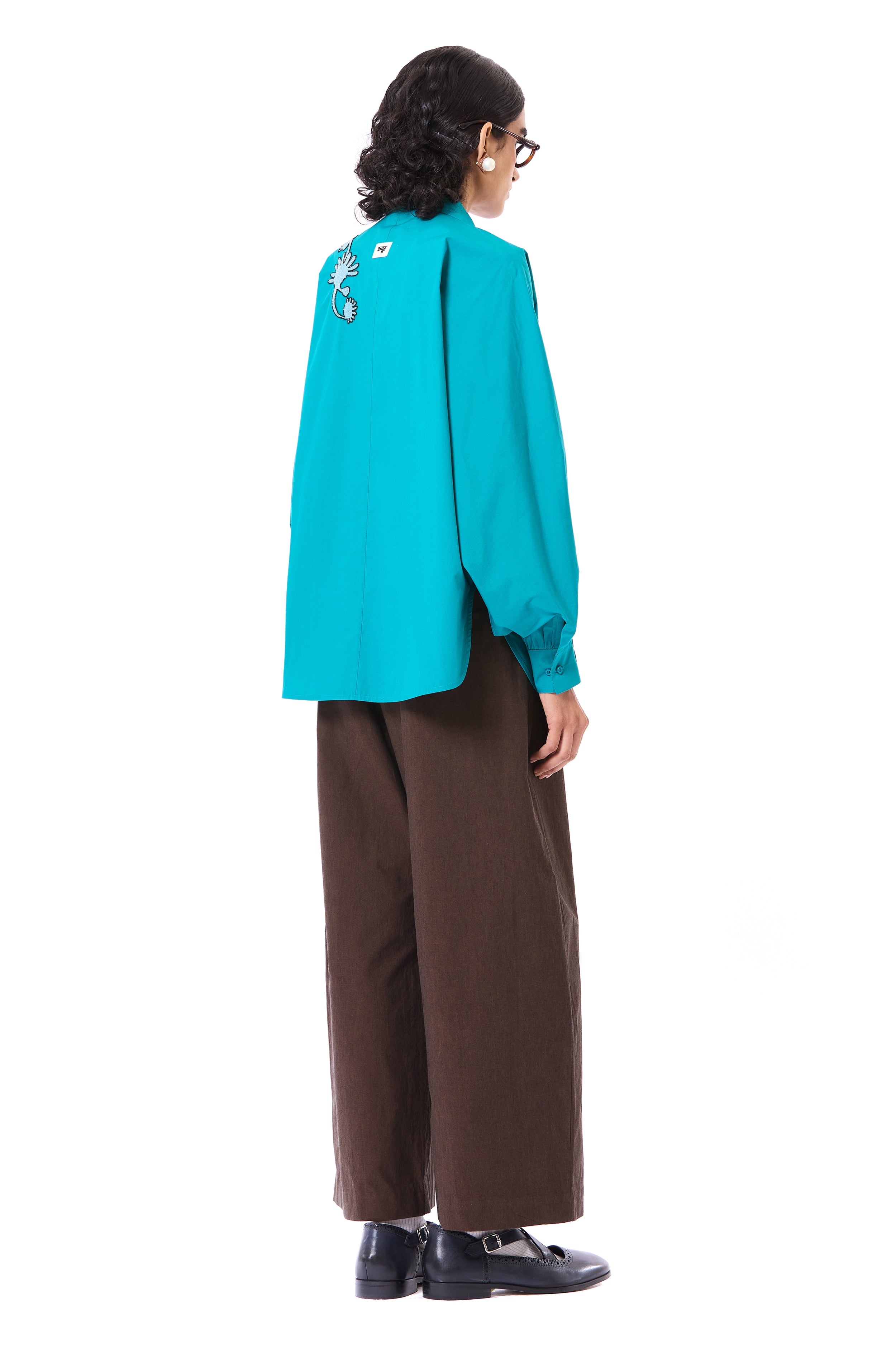 Handcrafted Tie-up Batwing Shirt