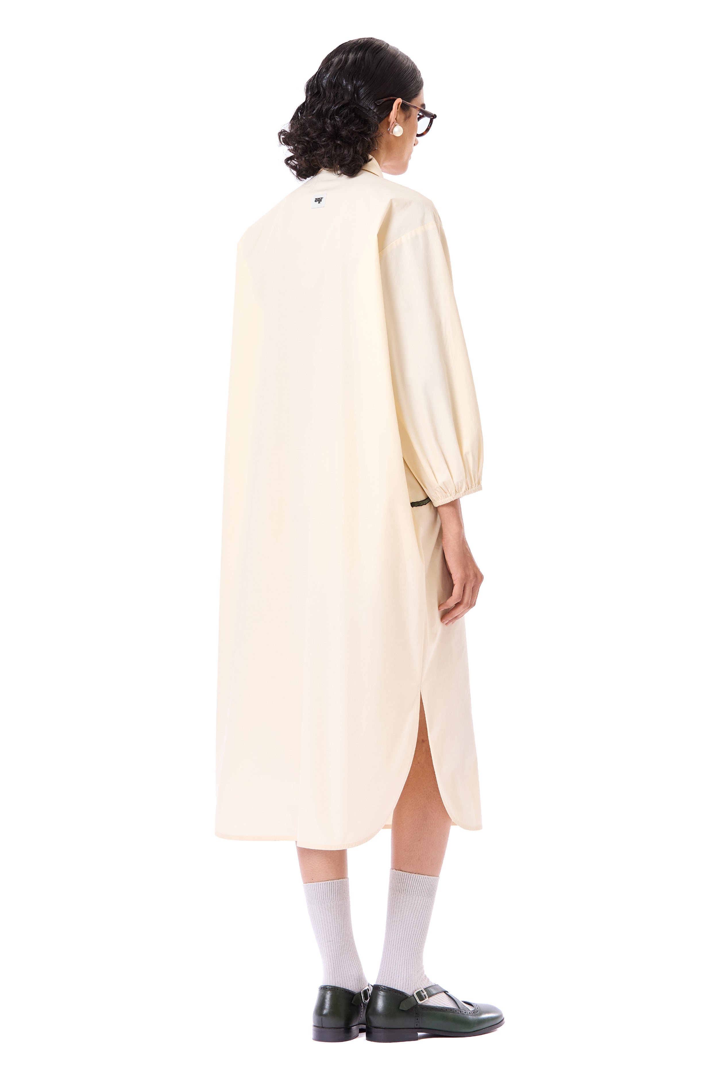 Handcrafted Zip-up Shirt Dress