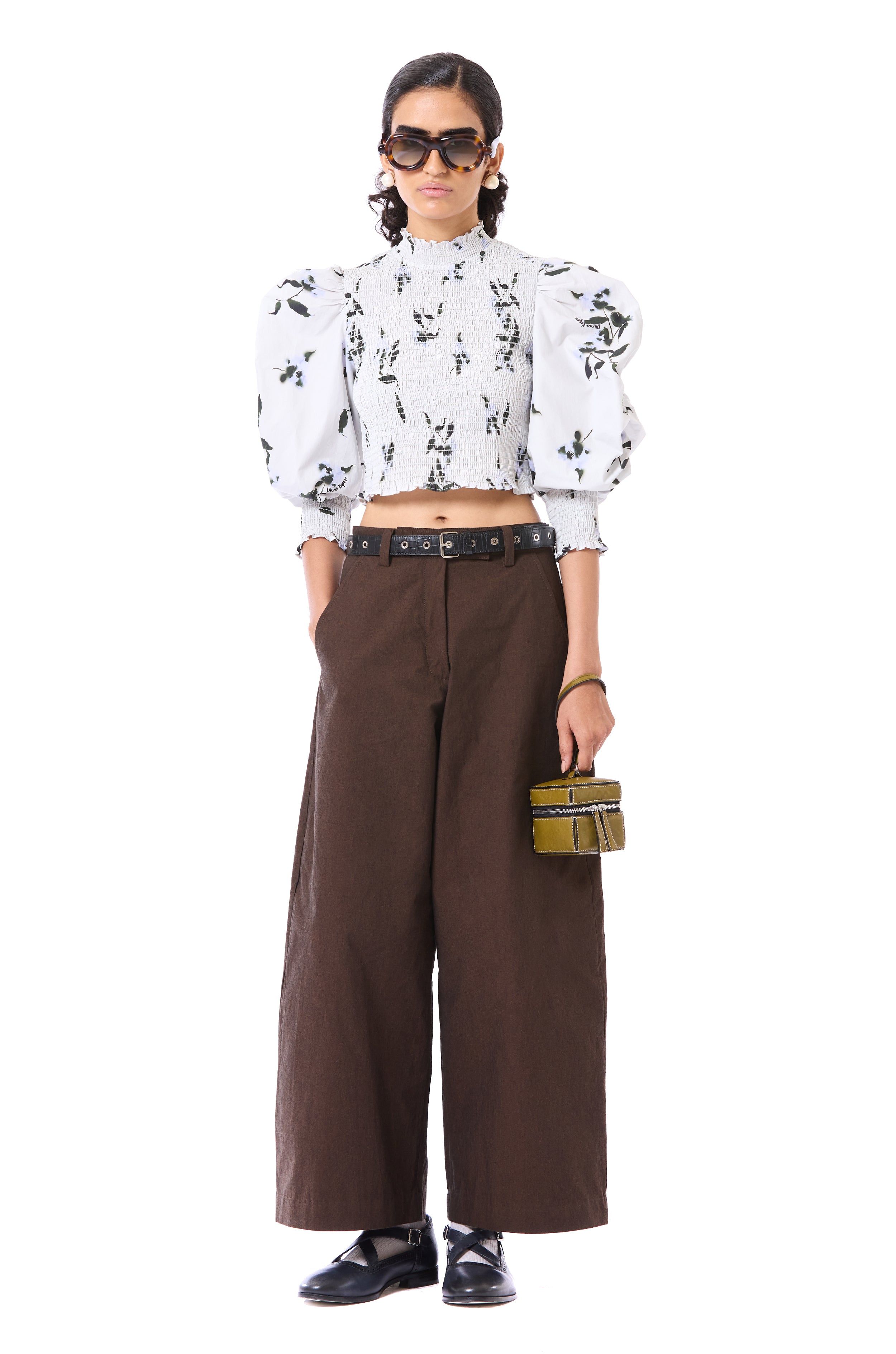 Cropped Barrel Pants