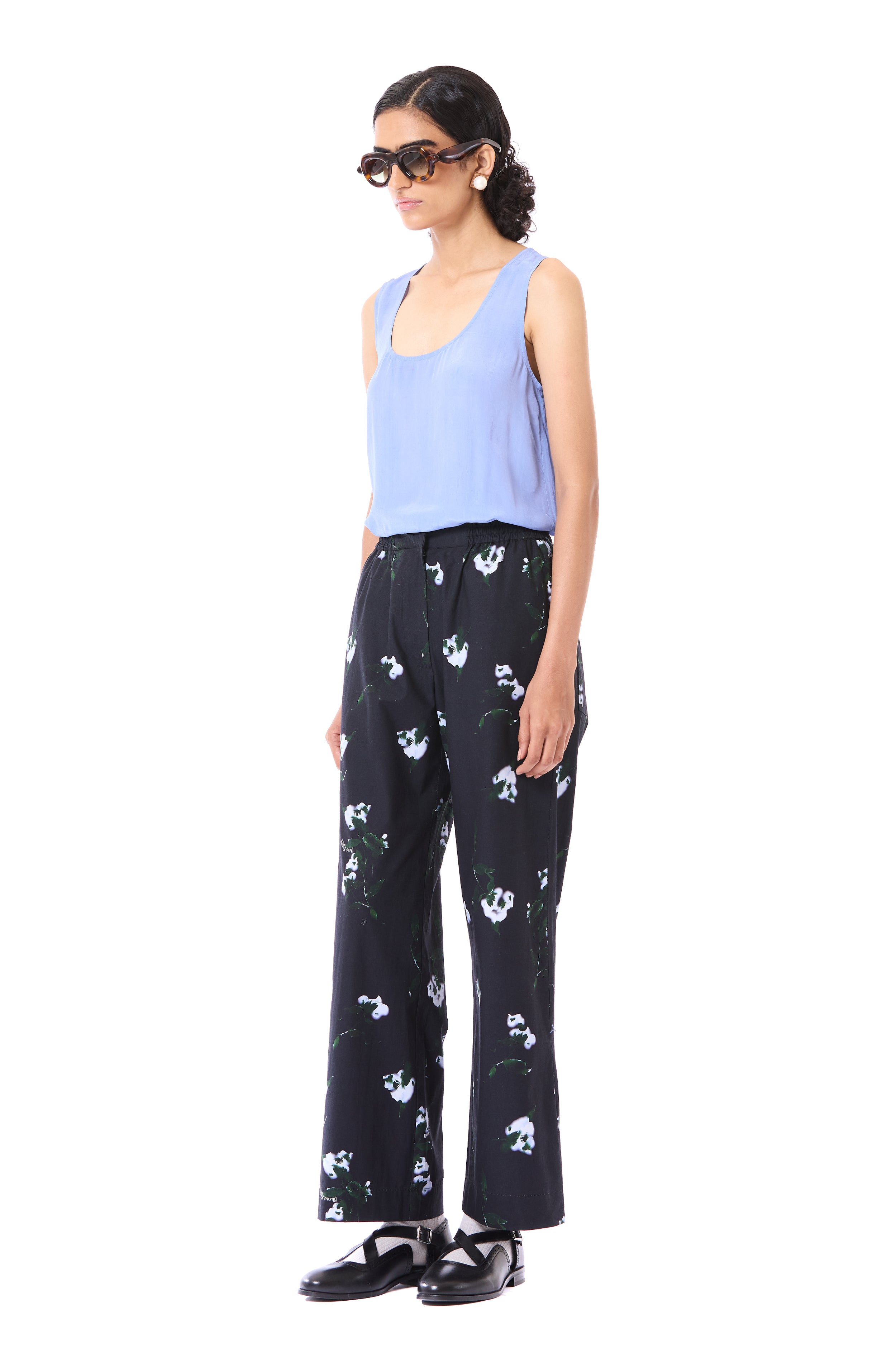Printed Laced Polo Co-ord Set