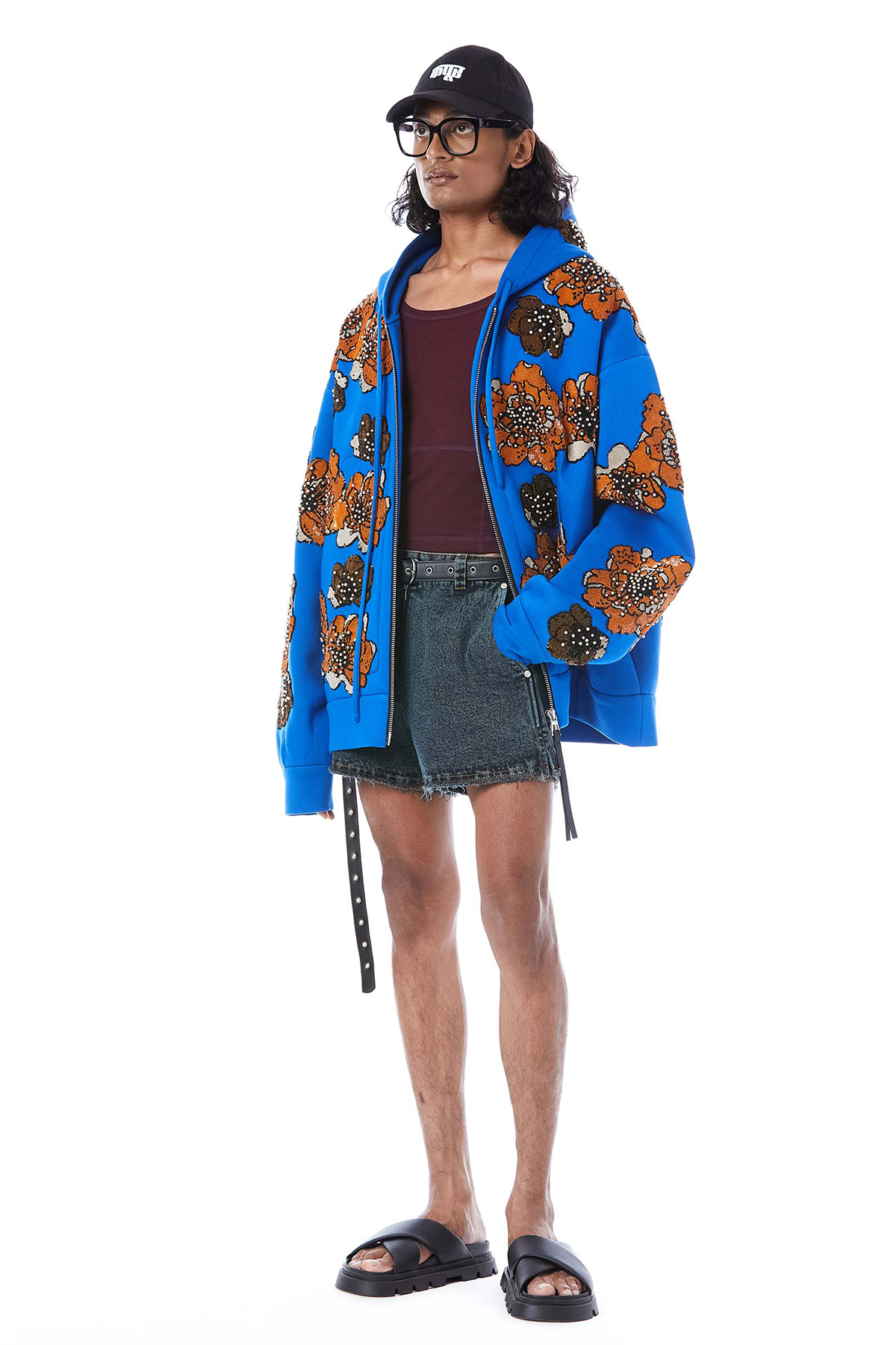 FLORA HAND EMBROIDERED BOMBER JACKET