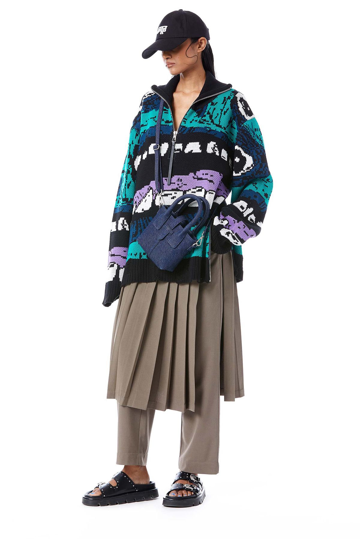 MULTI KNIT POINTELLE VEST