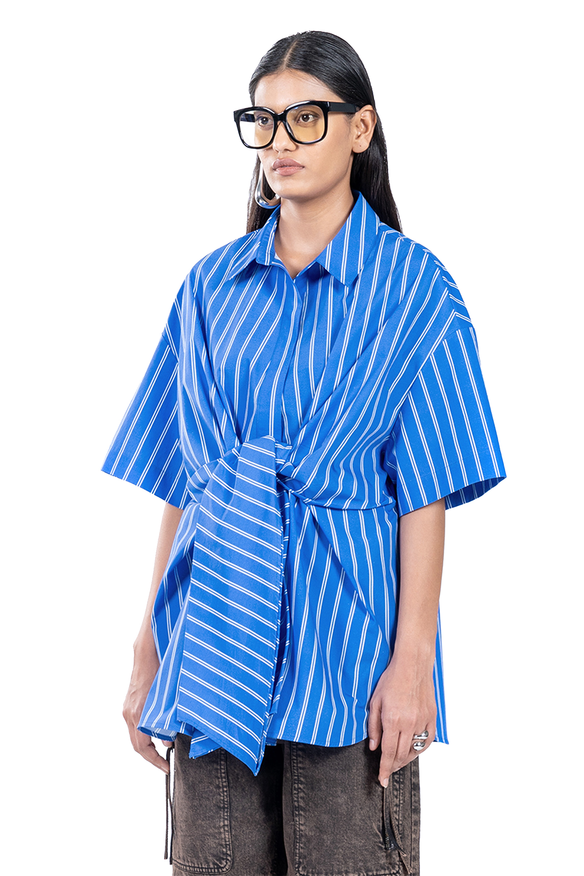 Oversized Knotted Shirt