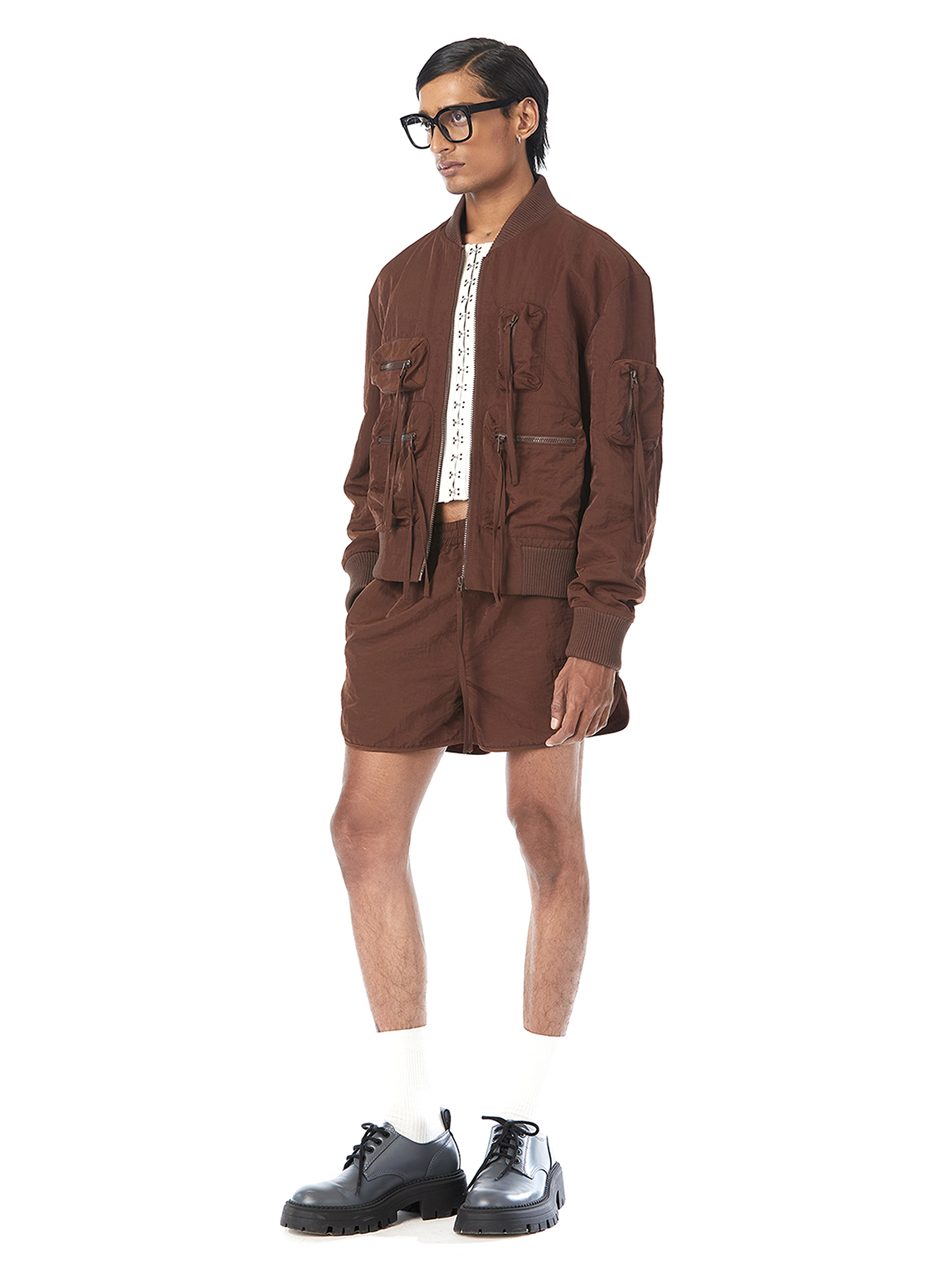 Cropped Utility Bomber