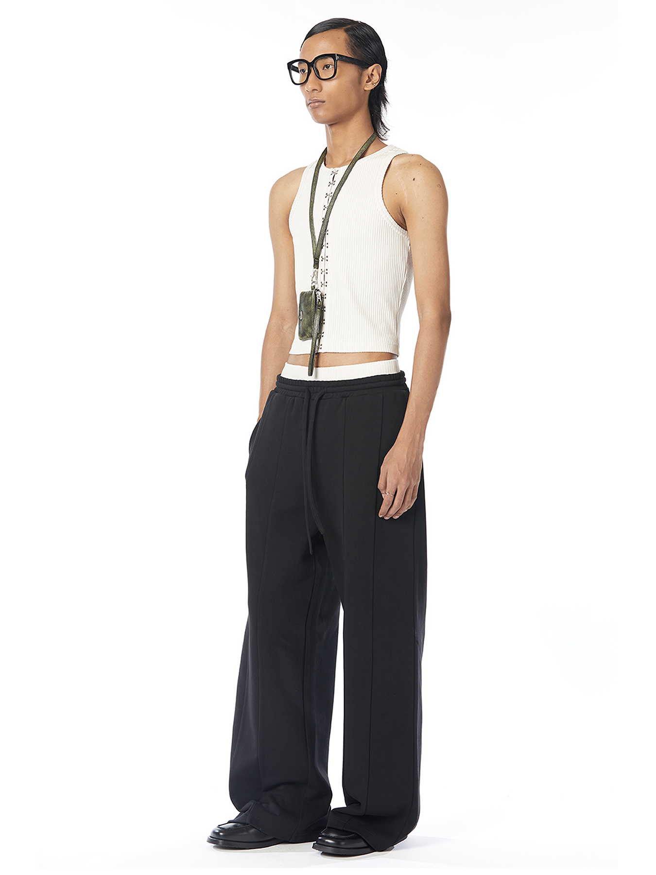Paneled Baggy Sweatpants (Elasticated)