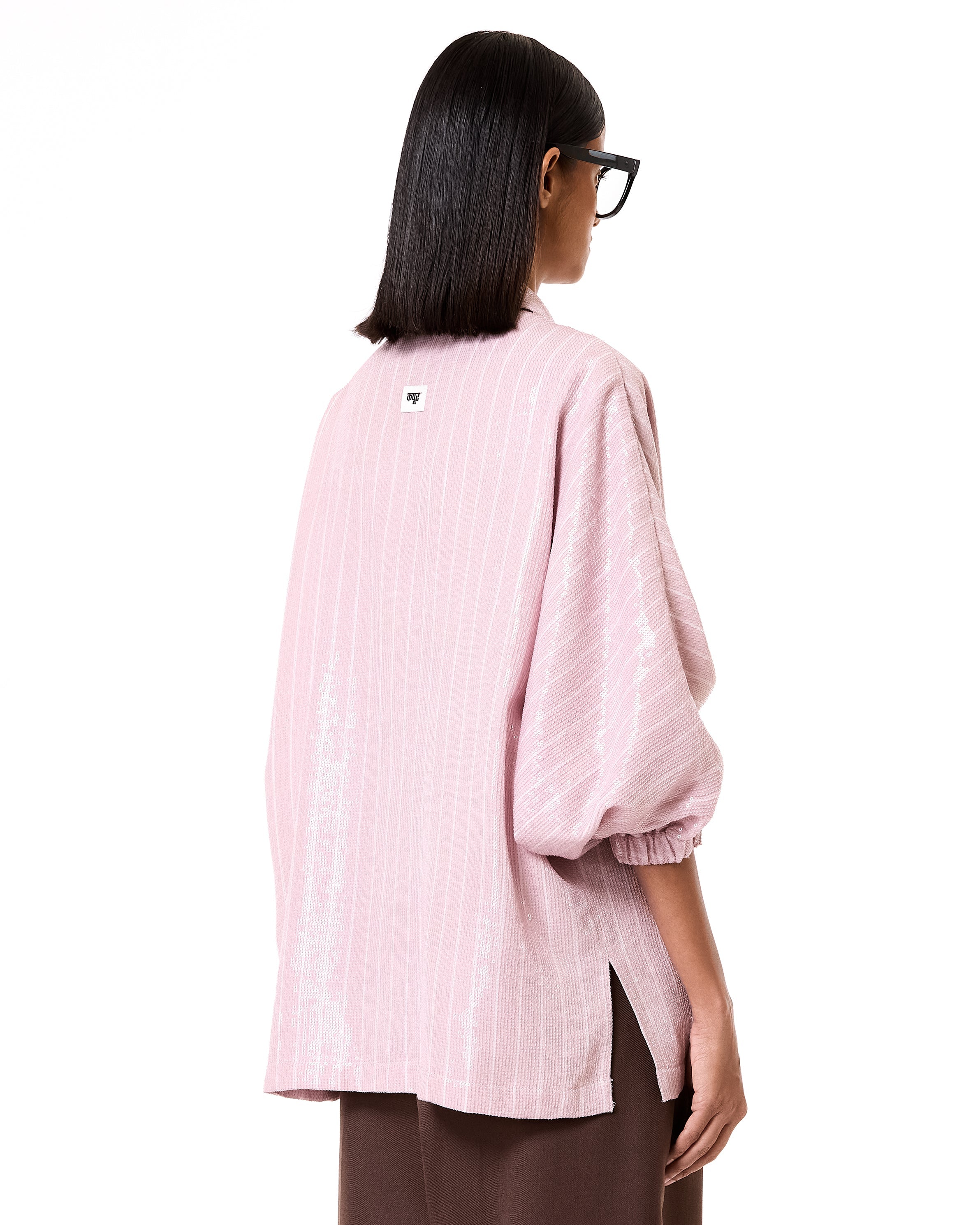 Laminated Batwing Shirt