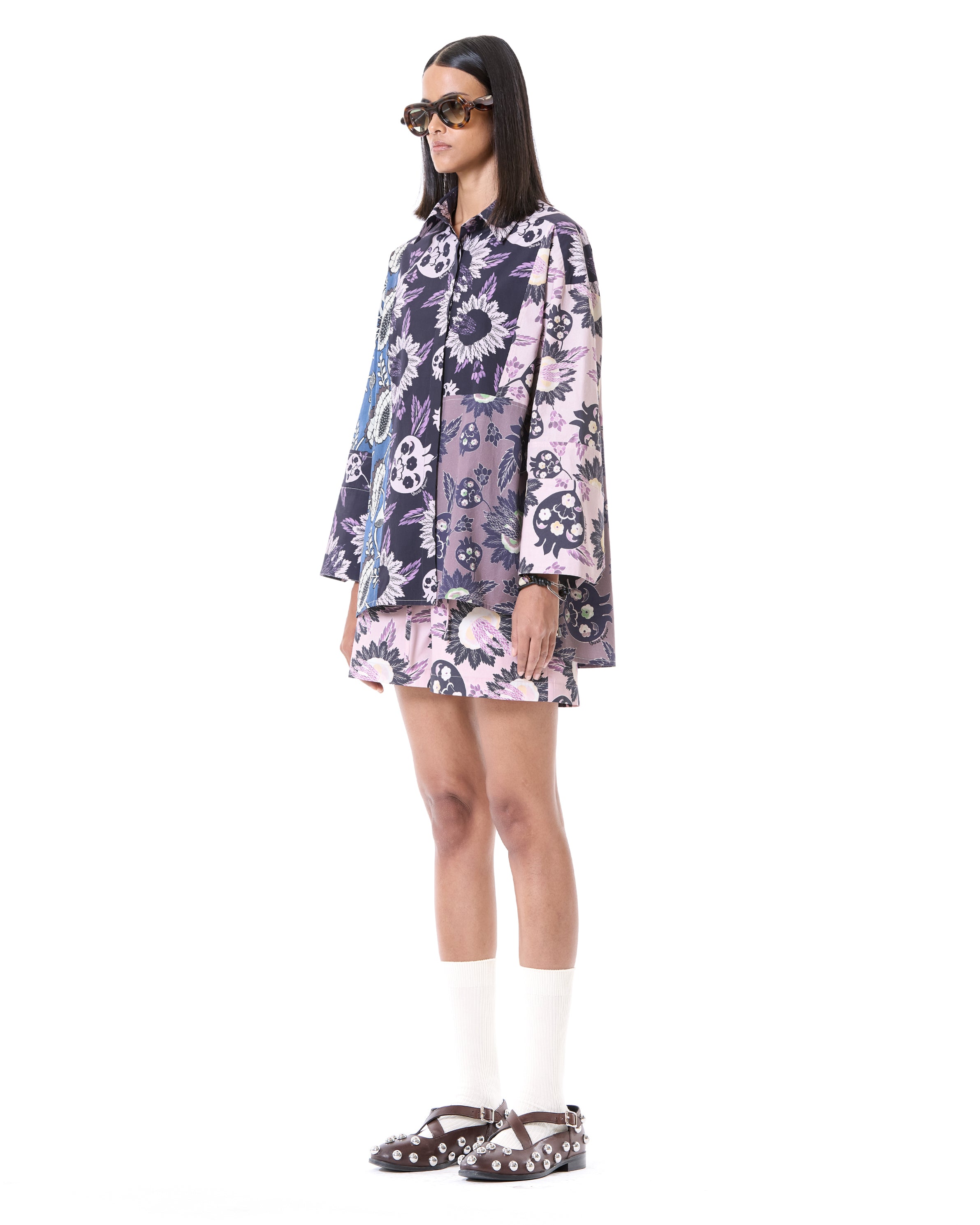 Paneled Shirt Co-ord Set