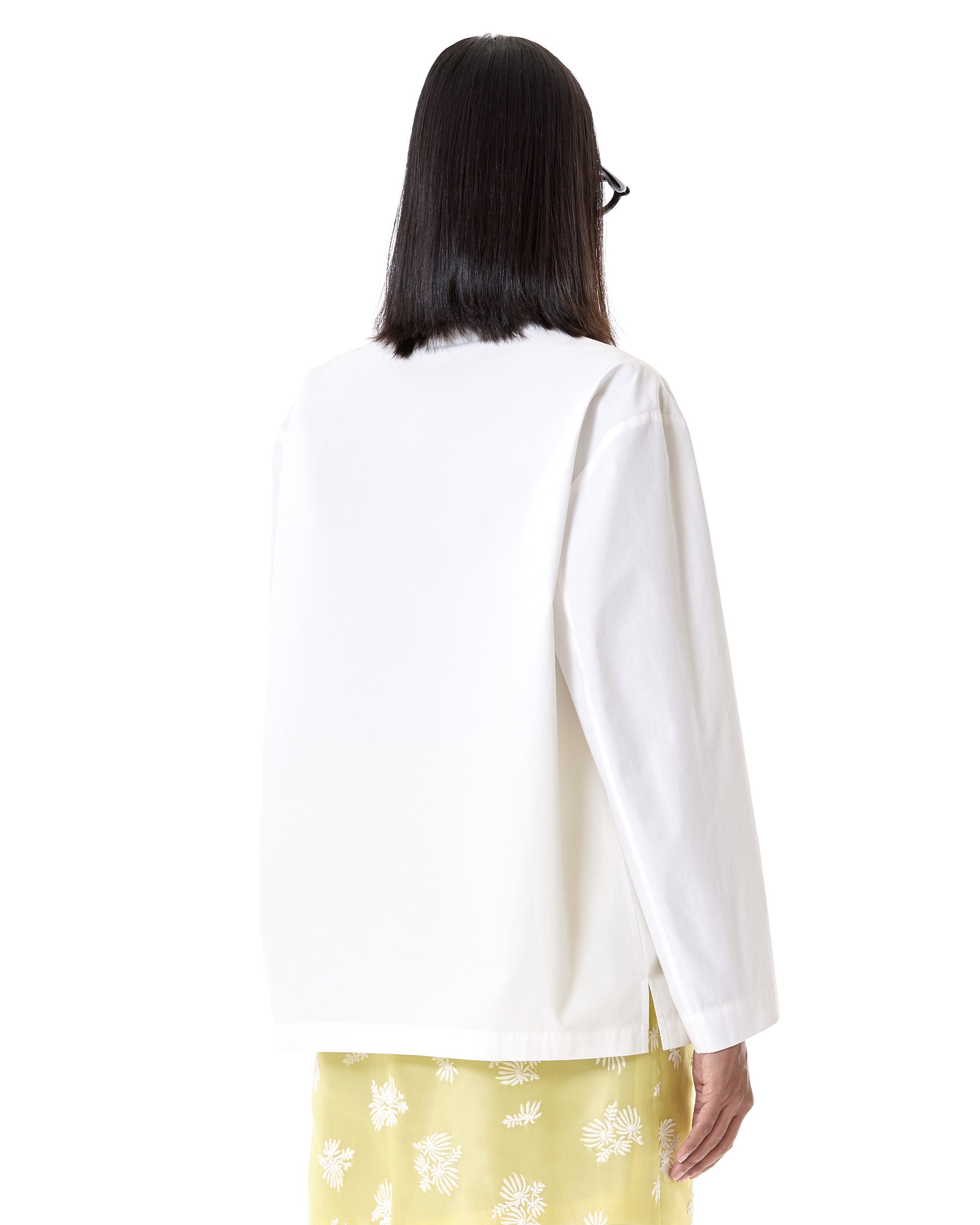 Mandarin Collar Draped Top