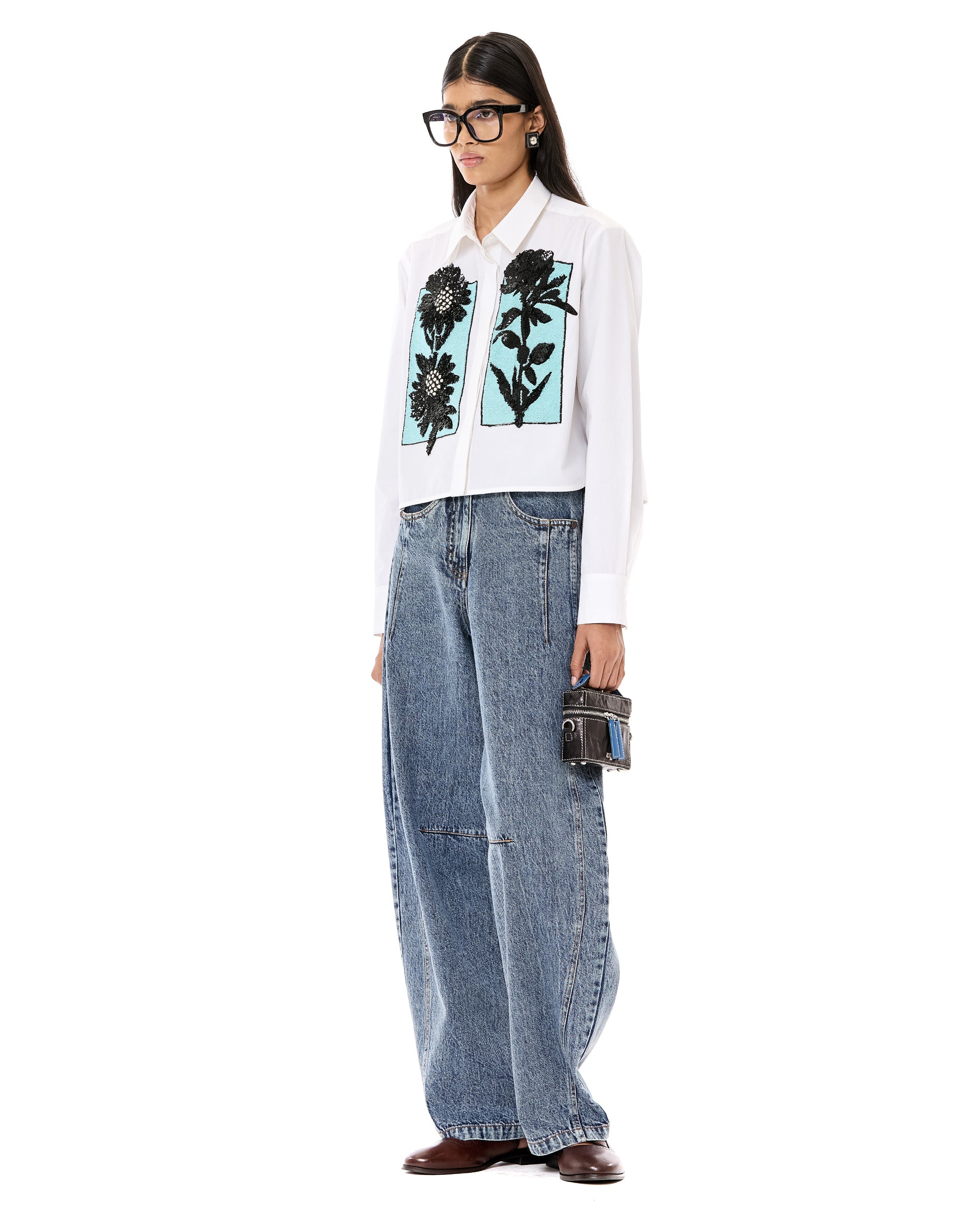 Handcrafted Cropped Shirt