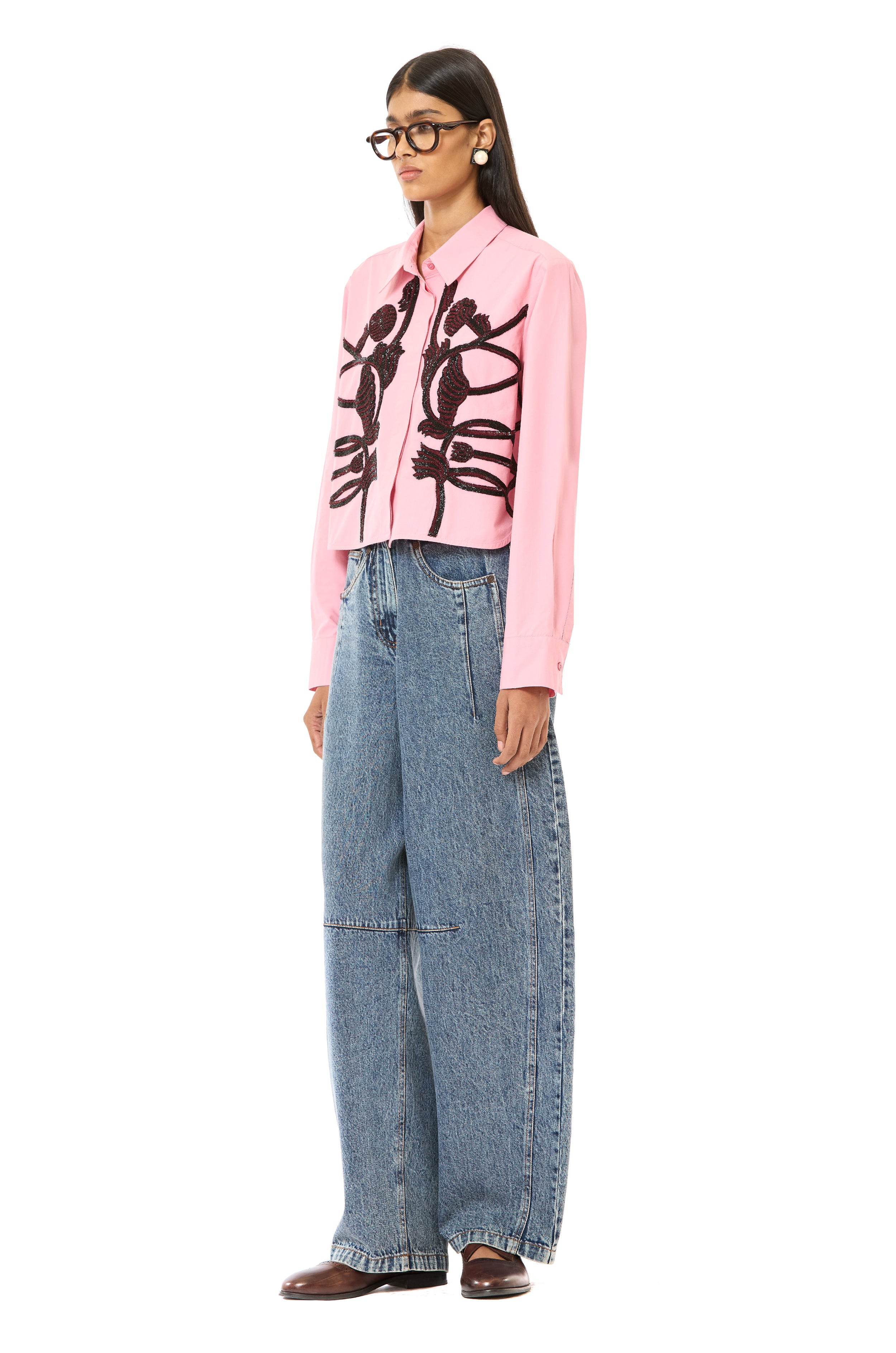 Handcrafted Cropped Shirt