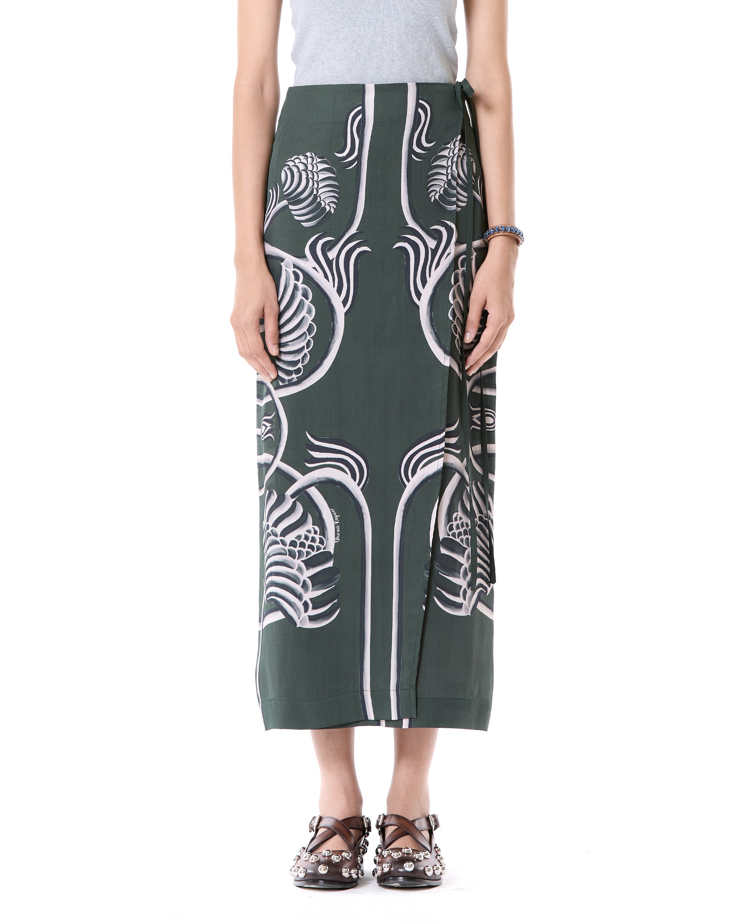 Engineered Wrap Skirt