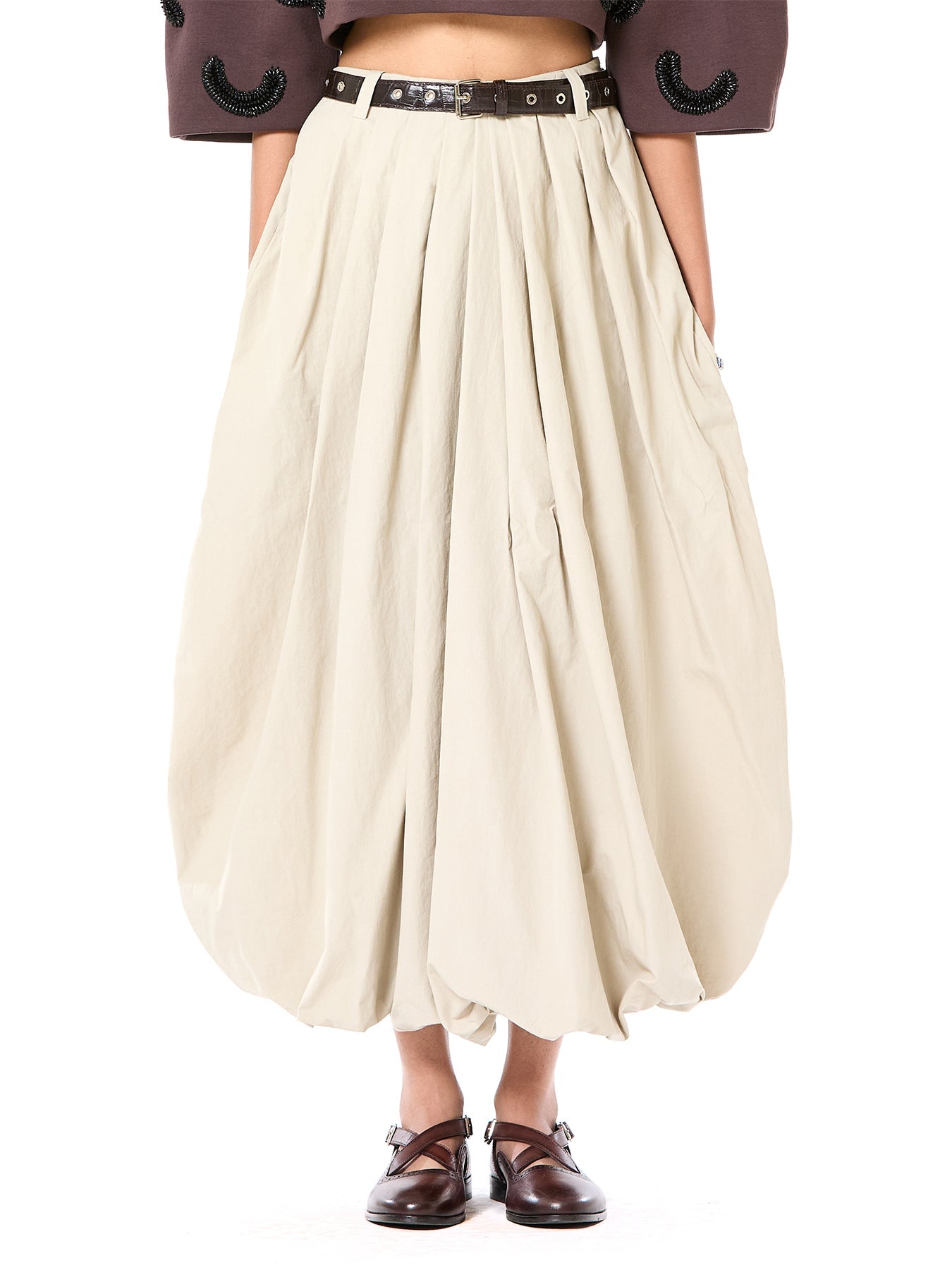 Draped Balloon Skirt