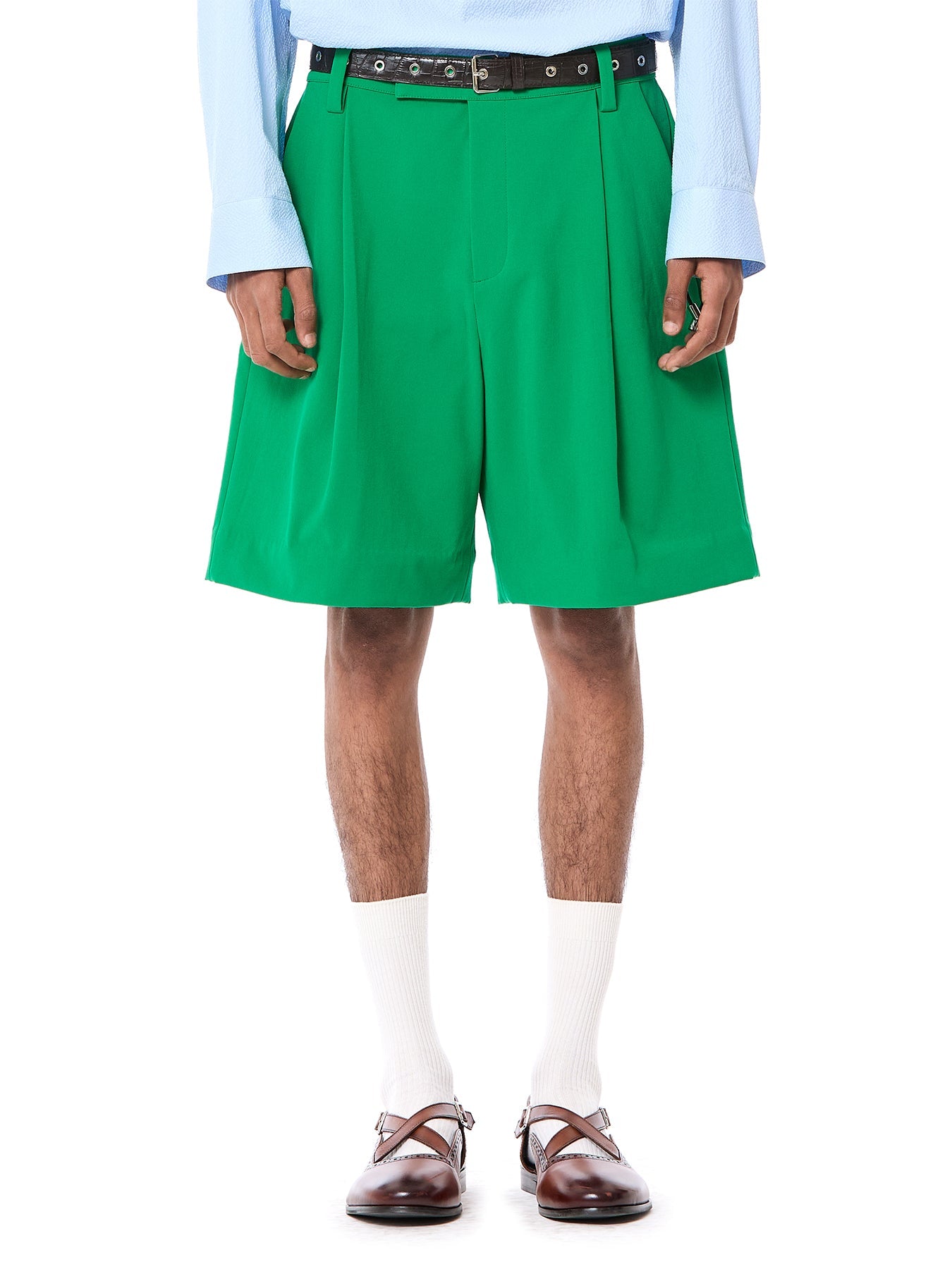 Pleated-Shorts