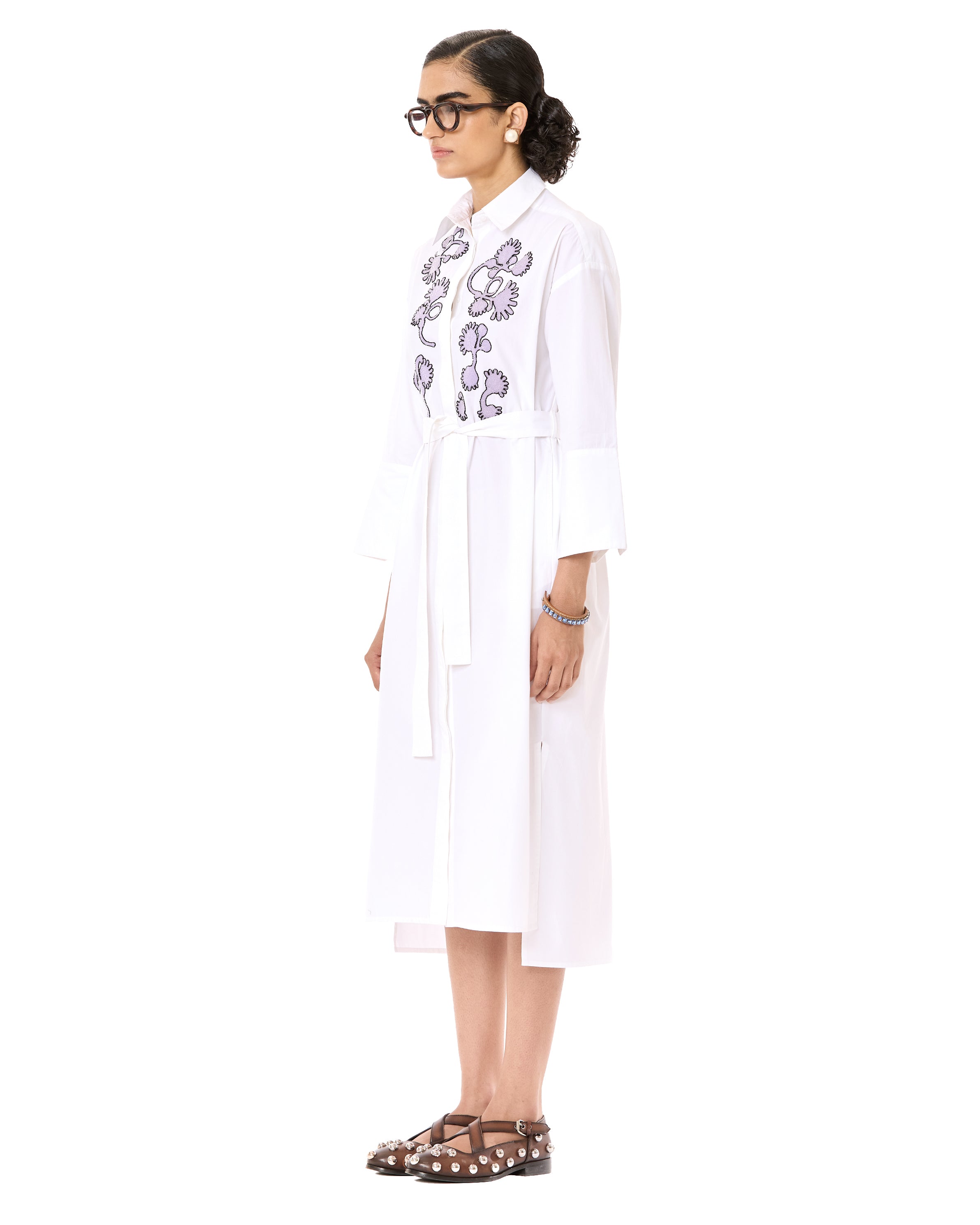 Handcrafted Belted Shirt Dress