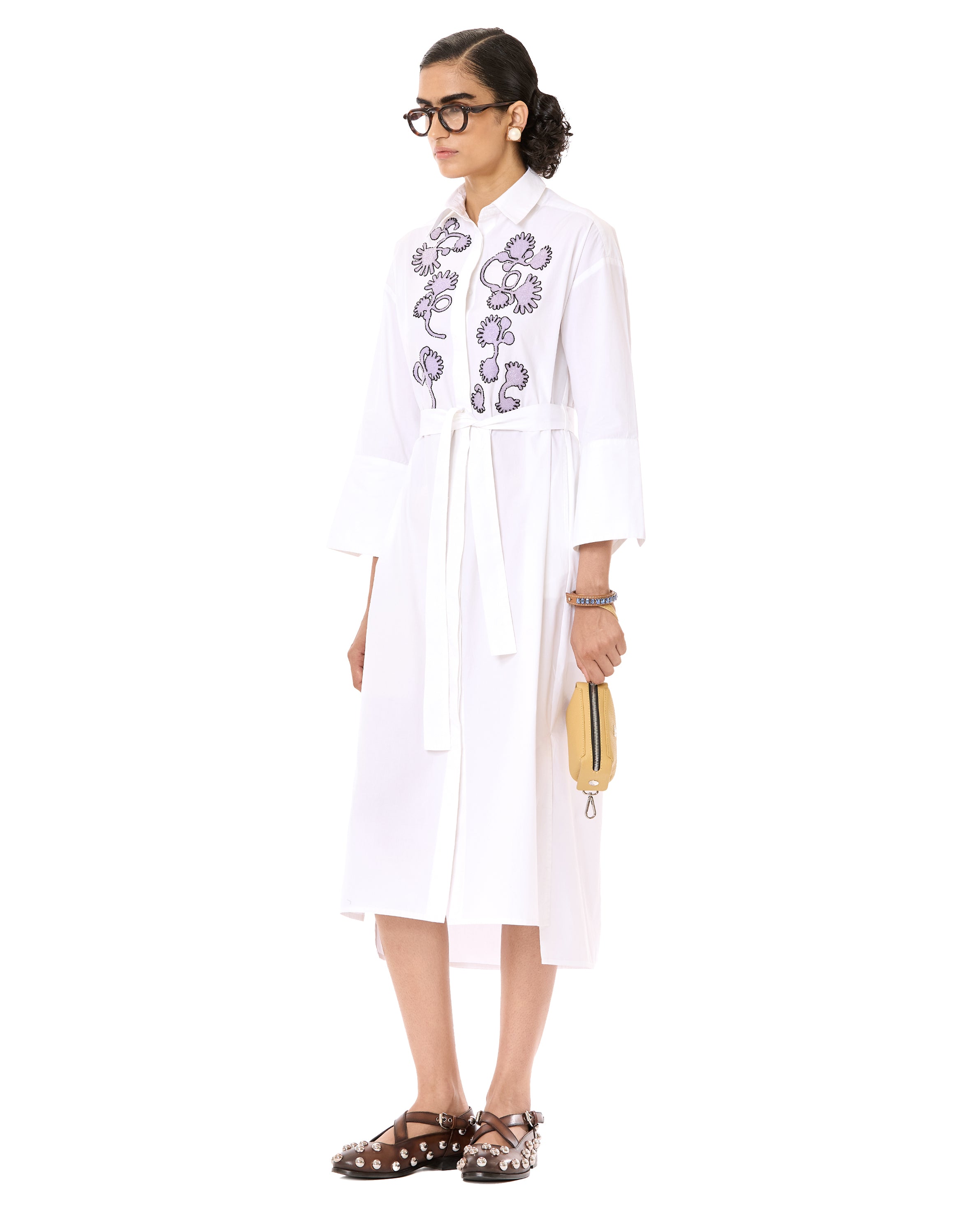 Handcrafted Belted Shirt Dress