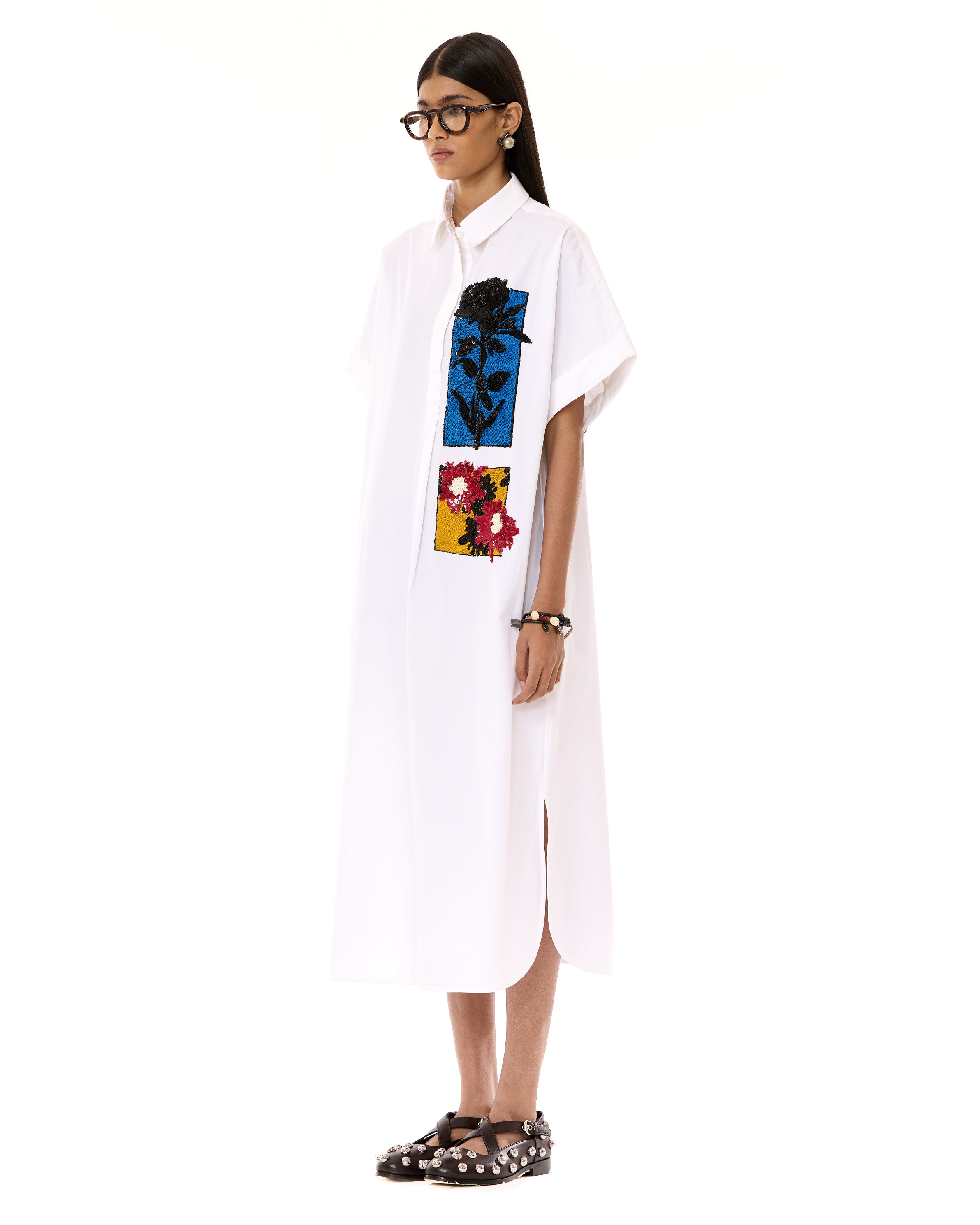 Half polo Batiwng Dress