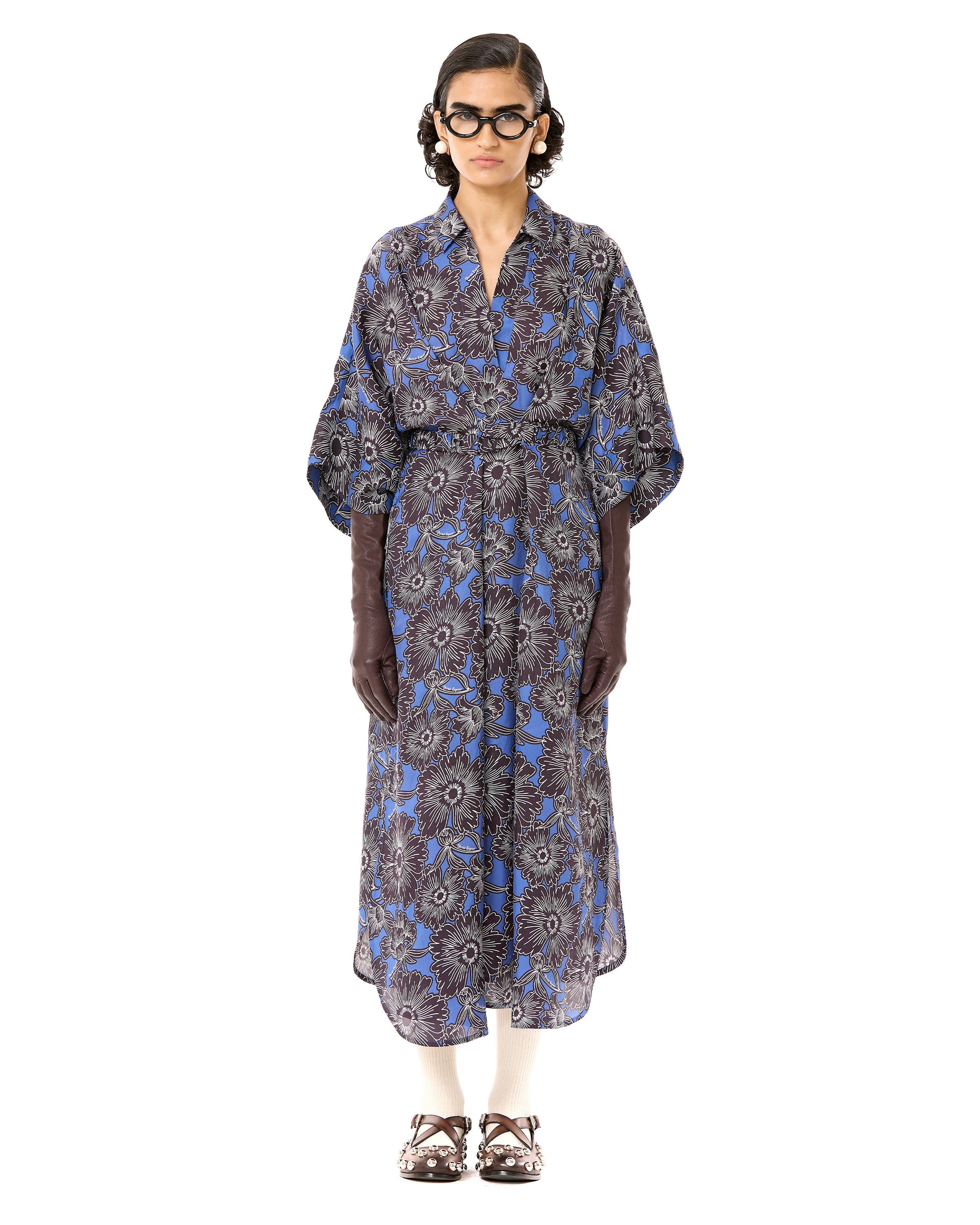 Crossover Printed Dress