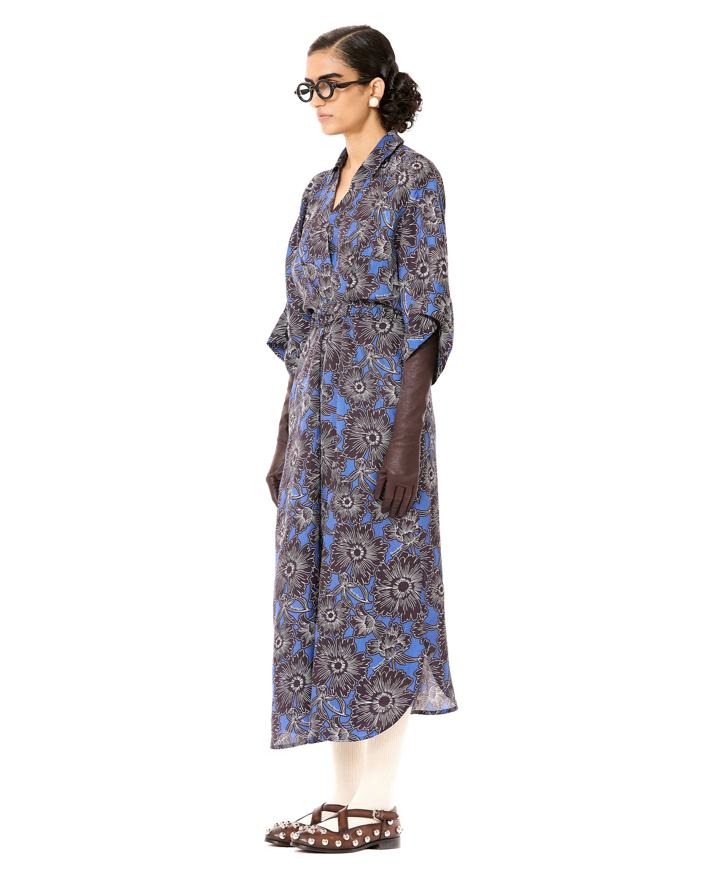 Crossover Printed Dress