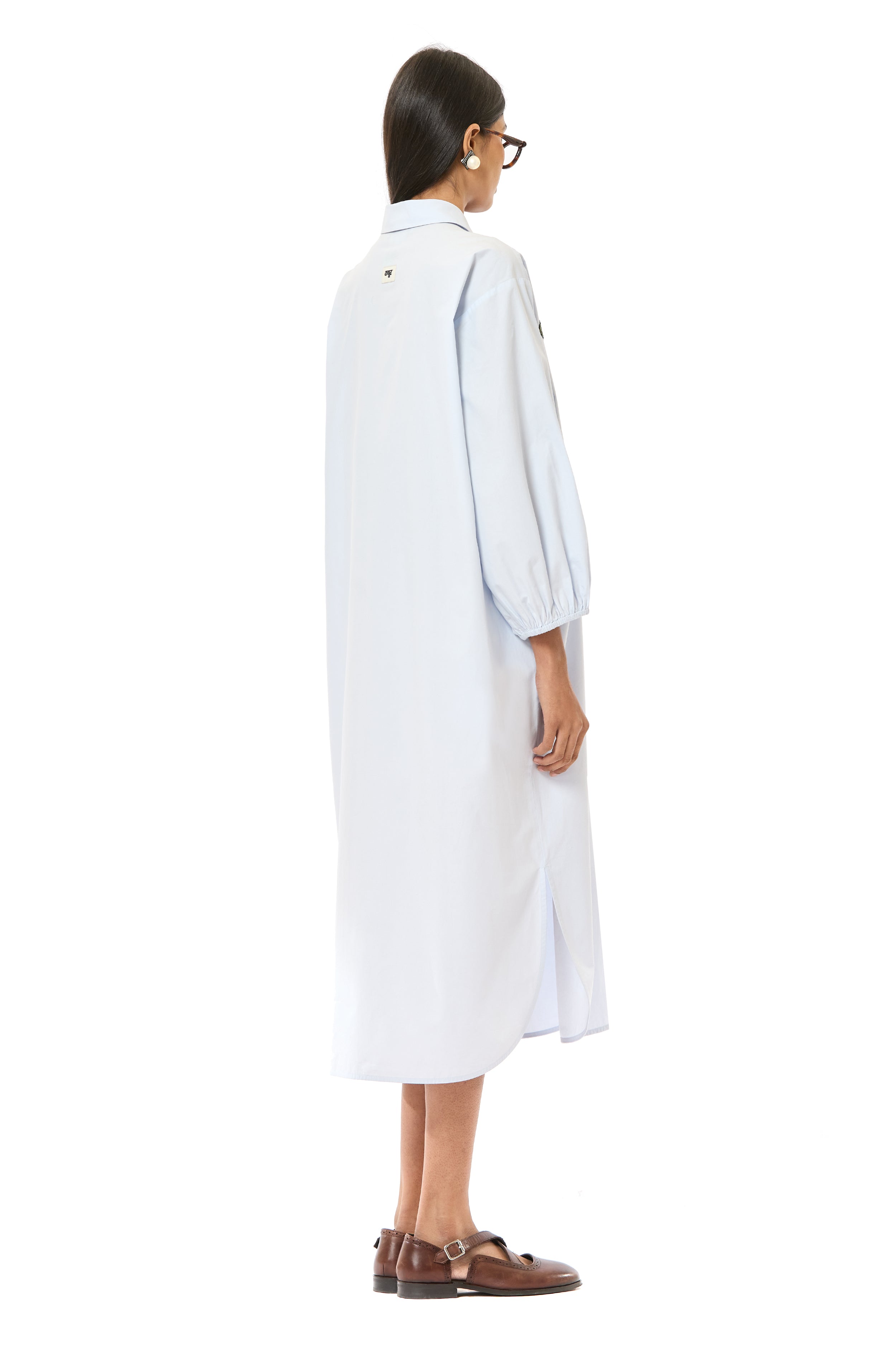 Handcrafted Zip-up Shirt Dress