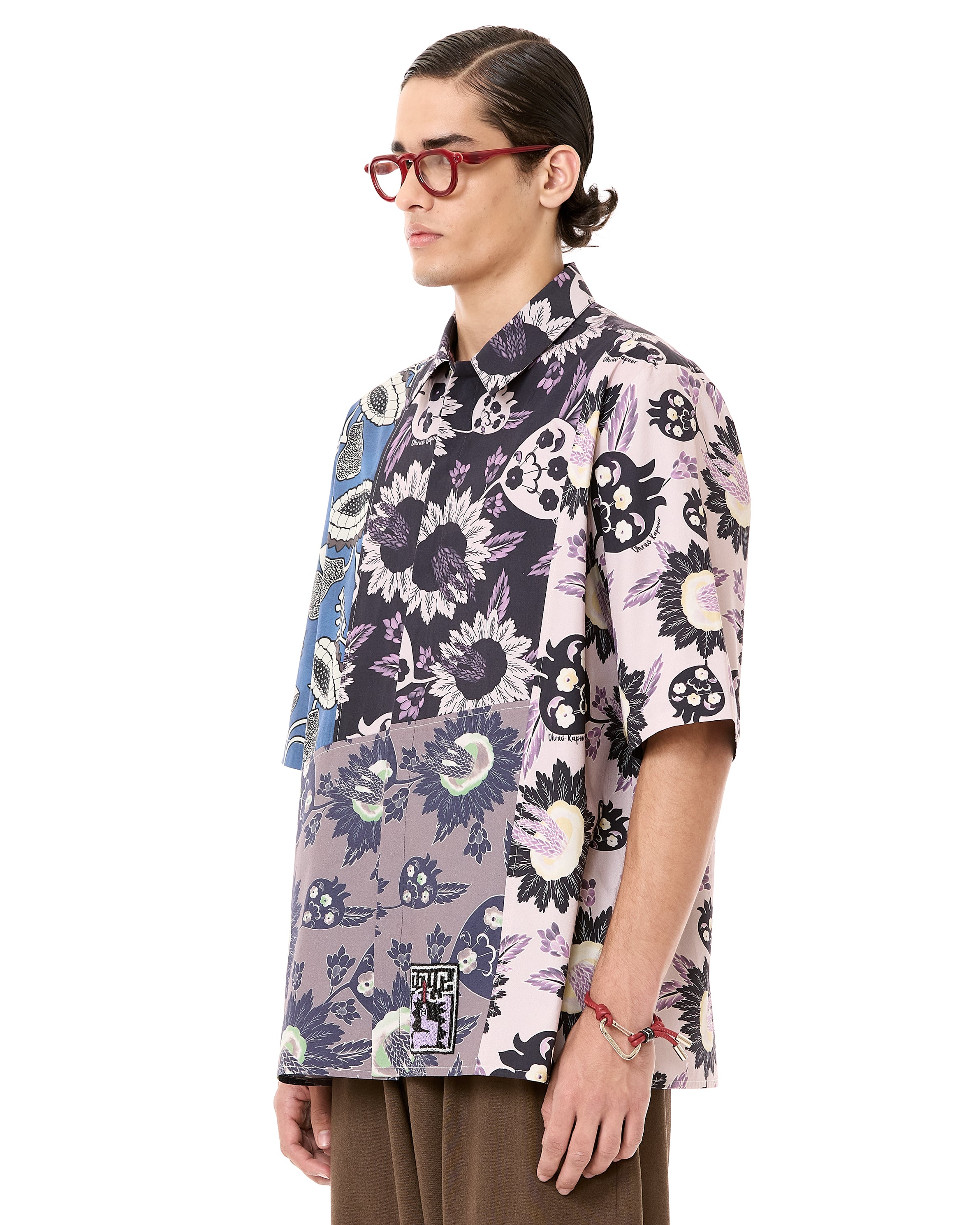 Paneled Half Sleeves Shirt