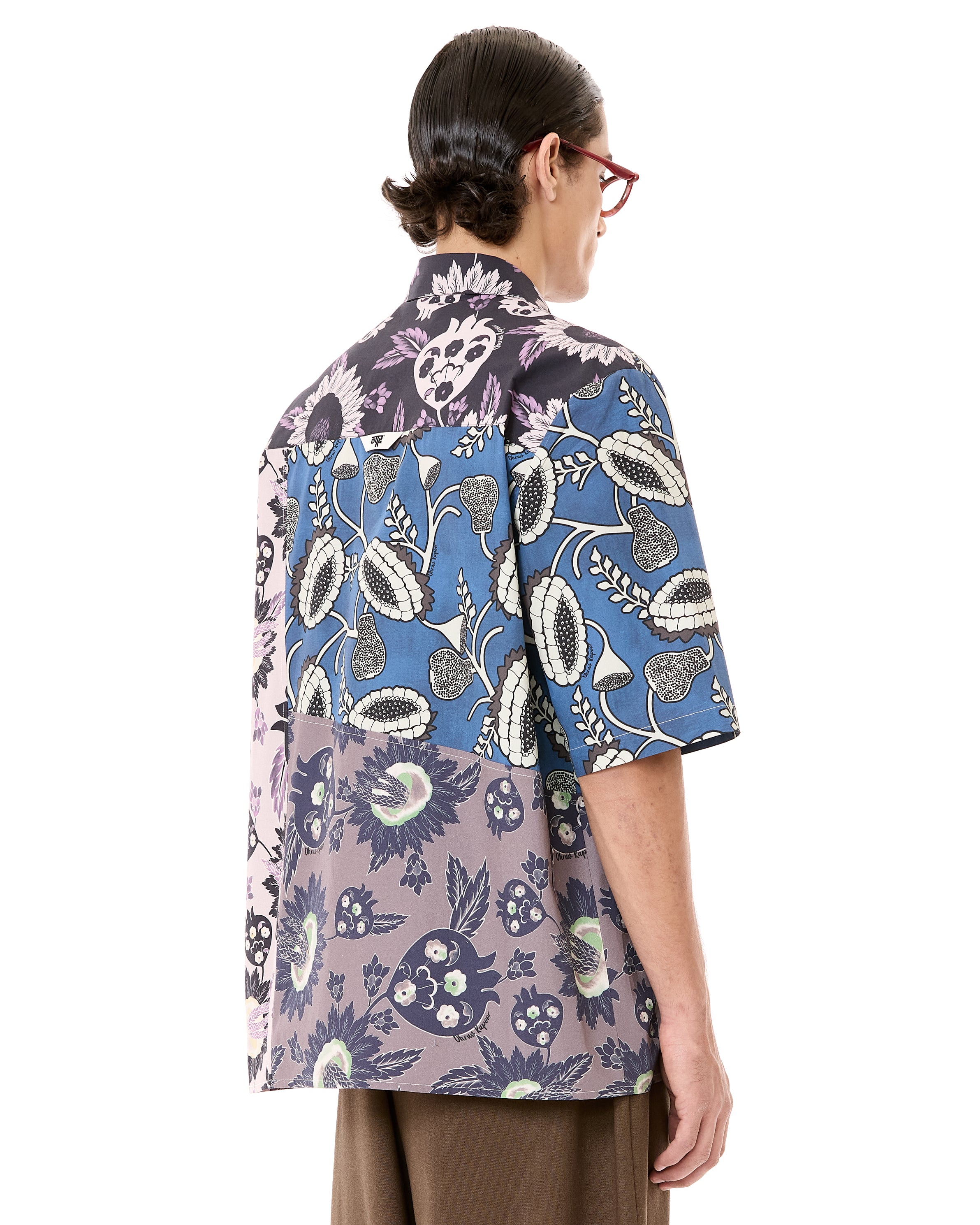 Paneled Half Sleeves Shirt