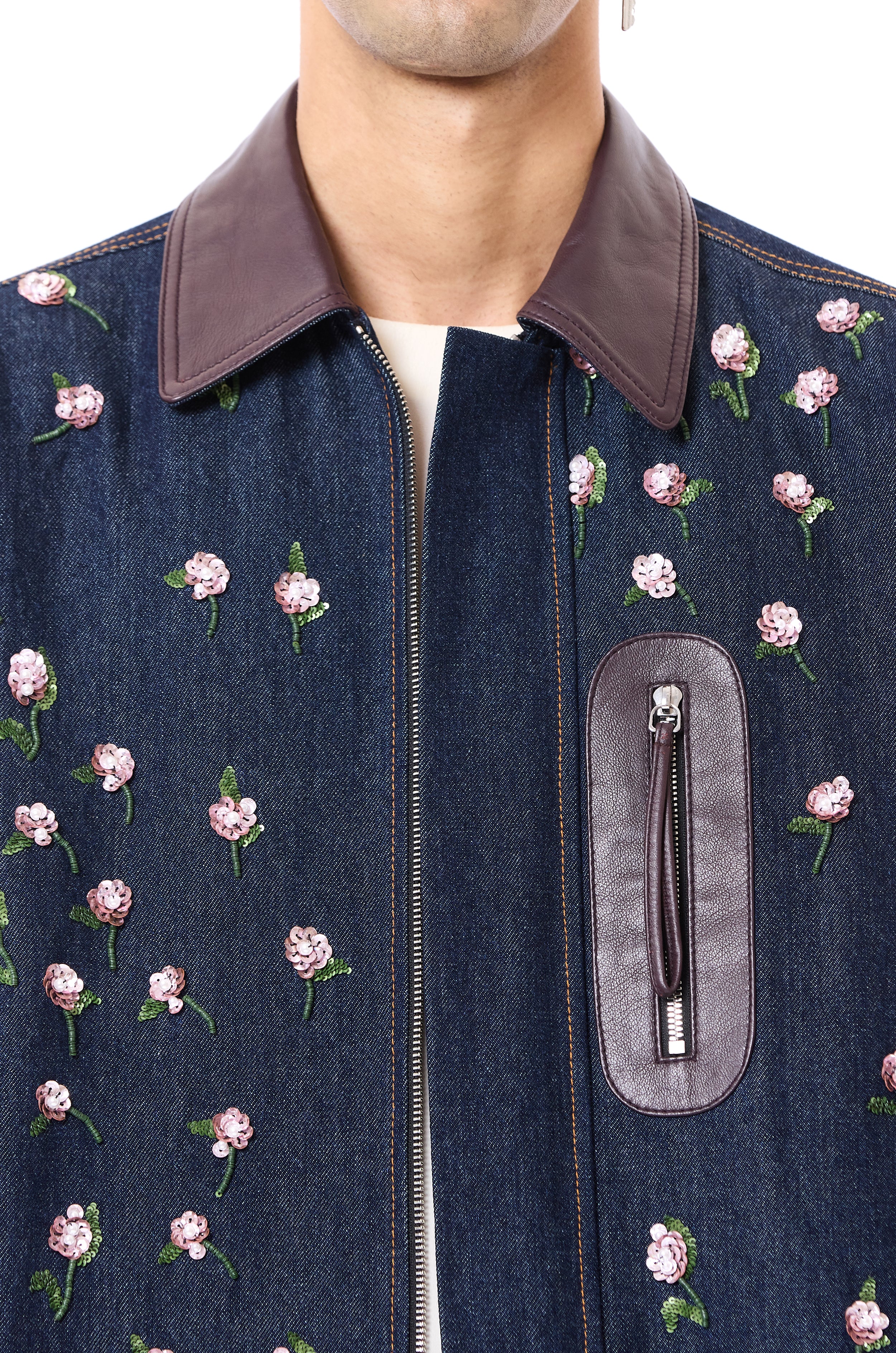 Handcrafted Mix Media Jacket