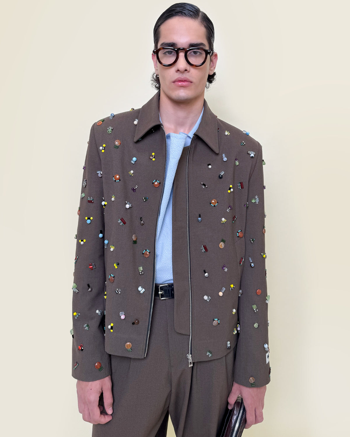 Handcrafted Zip-up Jacket