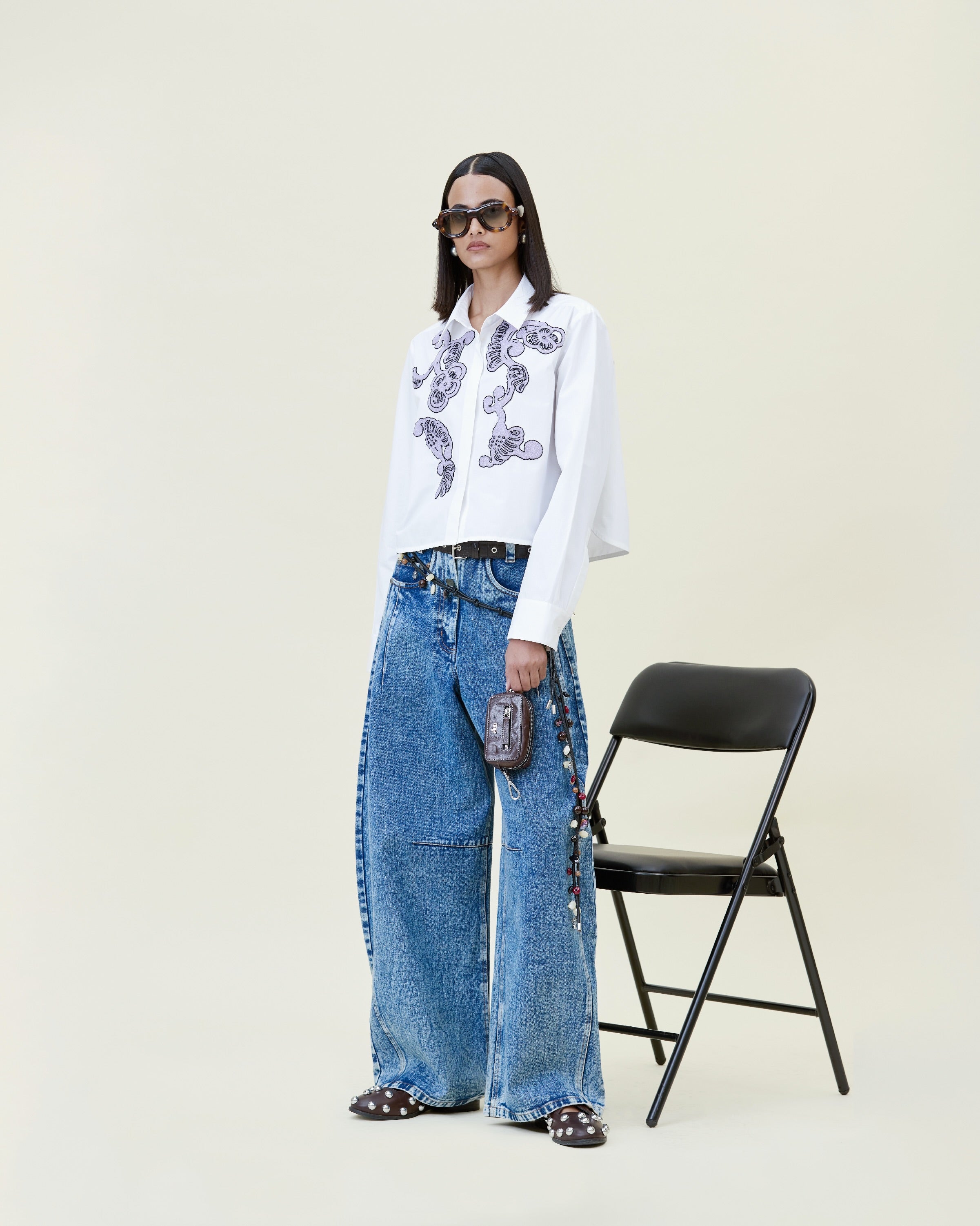 Handcrafted Cropped Shirt