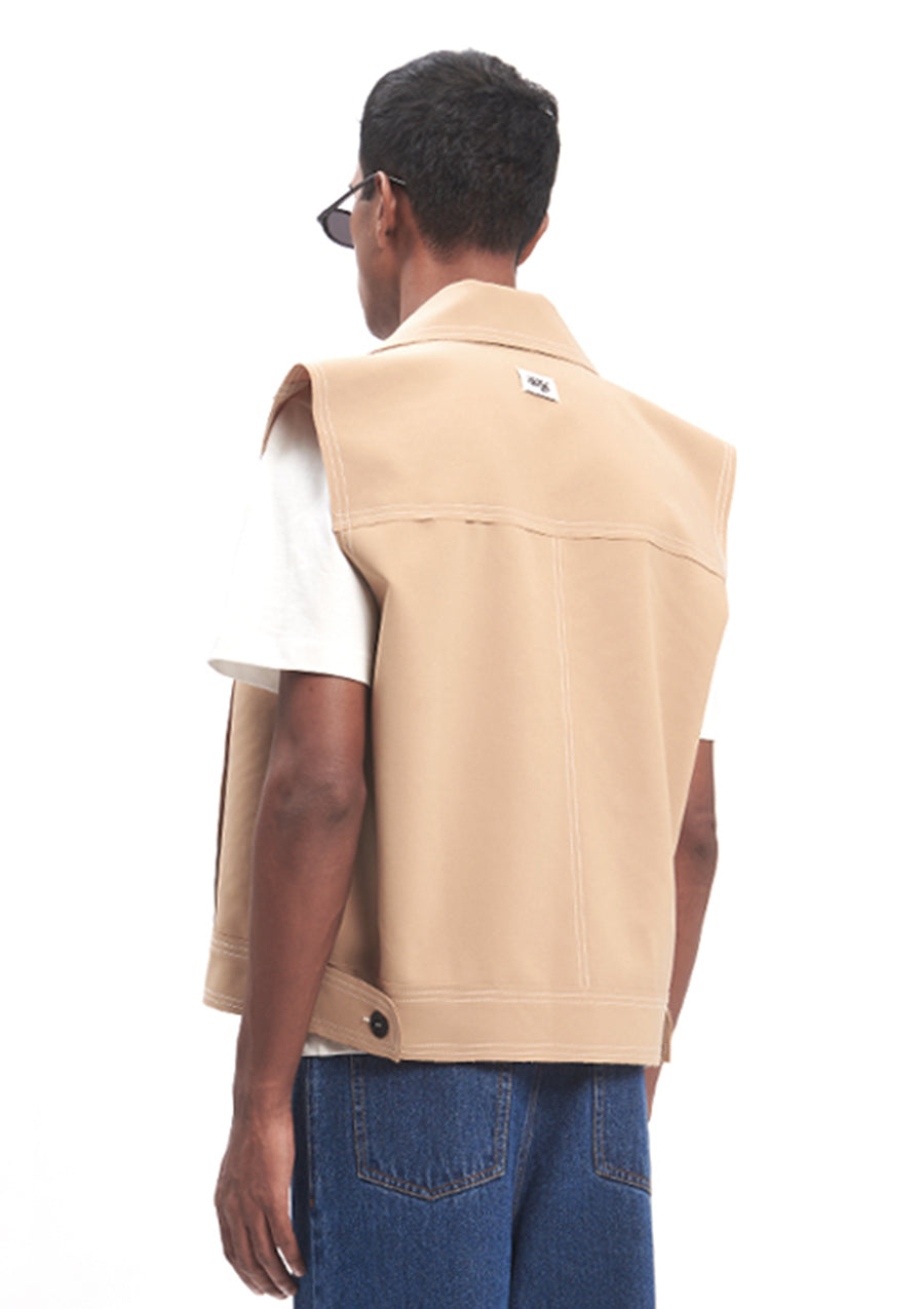 RECYCLED SLEEVELESS JACKET