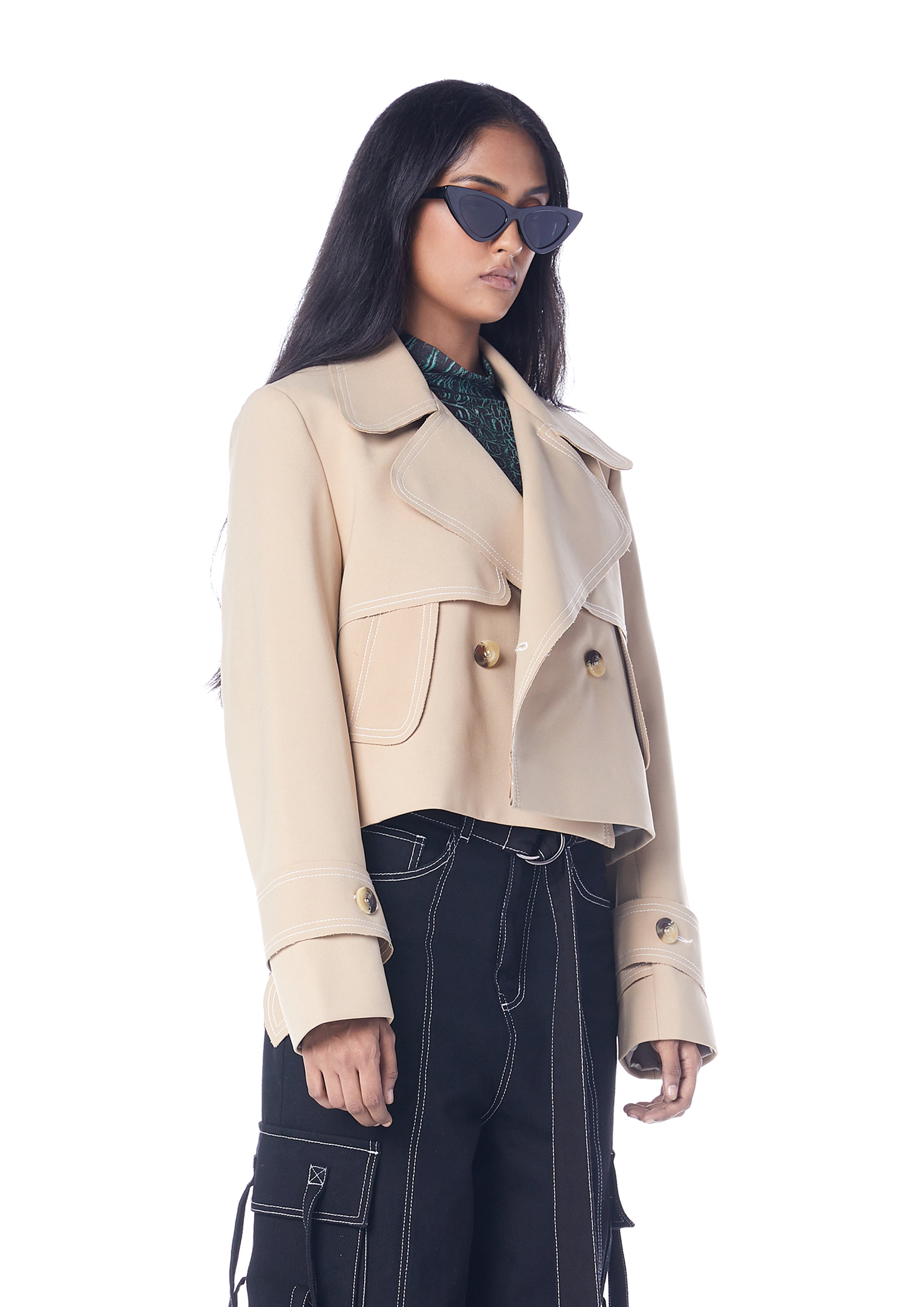 RECYCLED CROPPED TRENCH