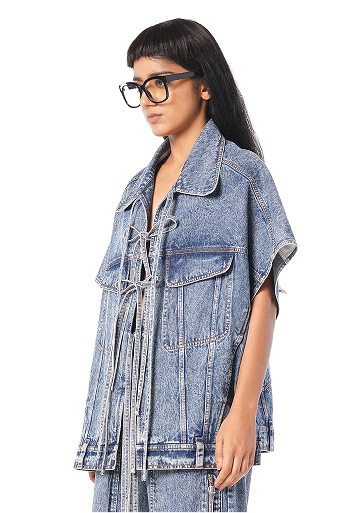 TIE-UP KAFTAN JACKET