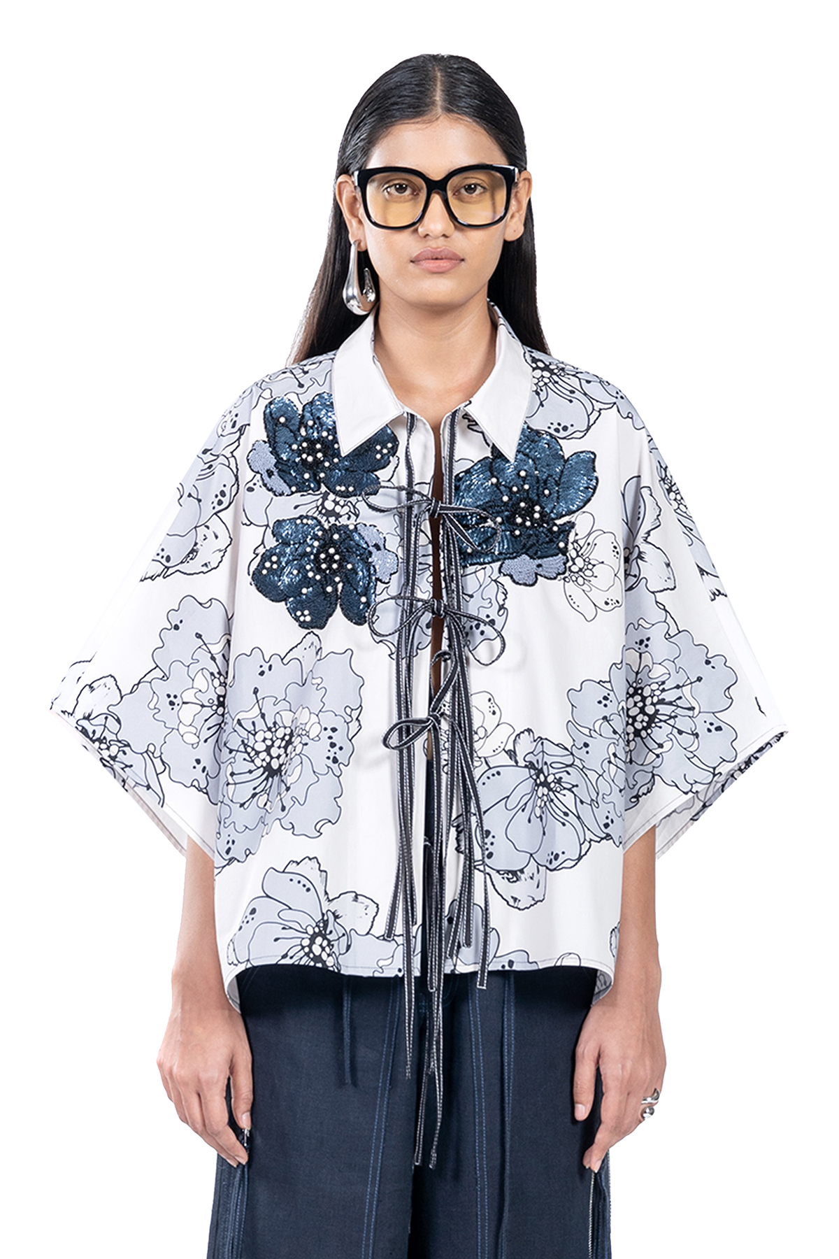 HANDCRAFTED KAFTAN TIE-UP SHIRT
