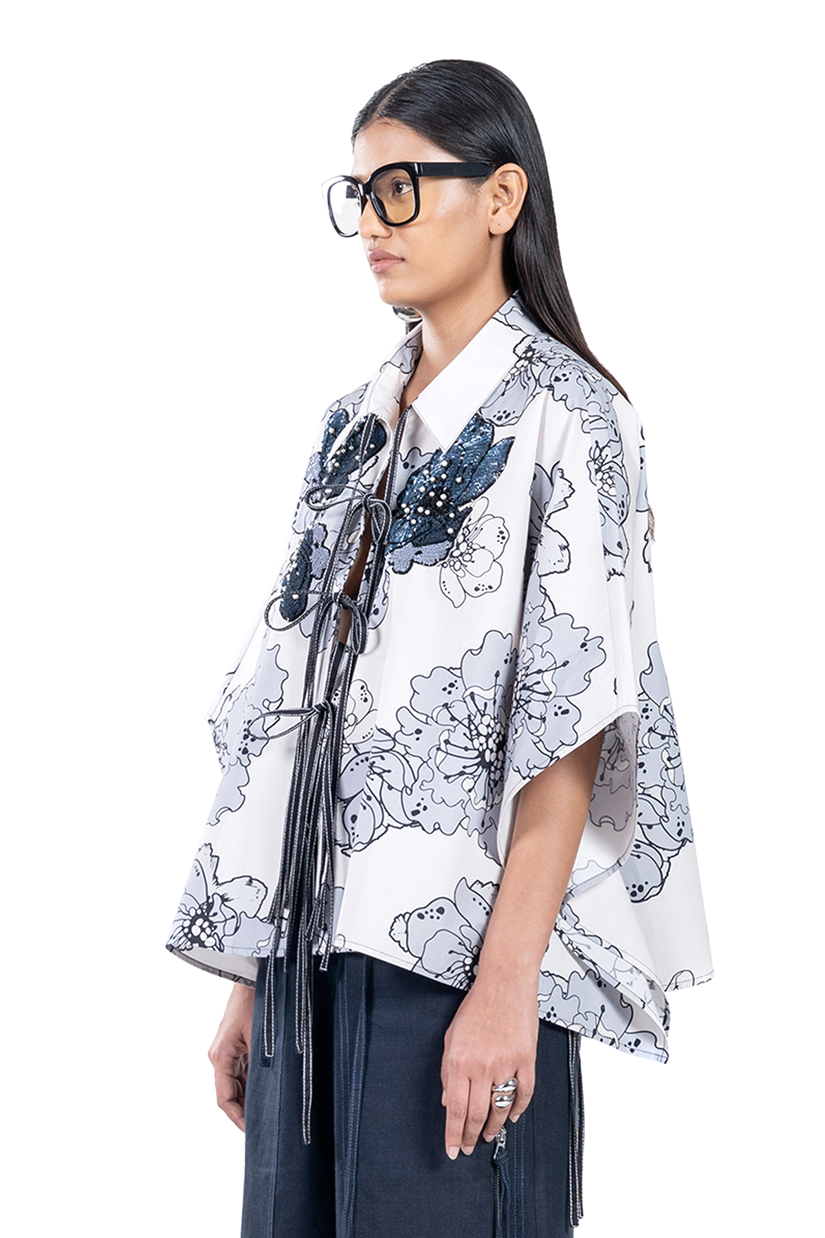 HANDCRAFTED KAFTAN TIE-UP SHIRT